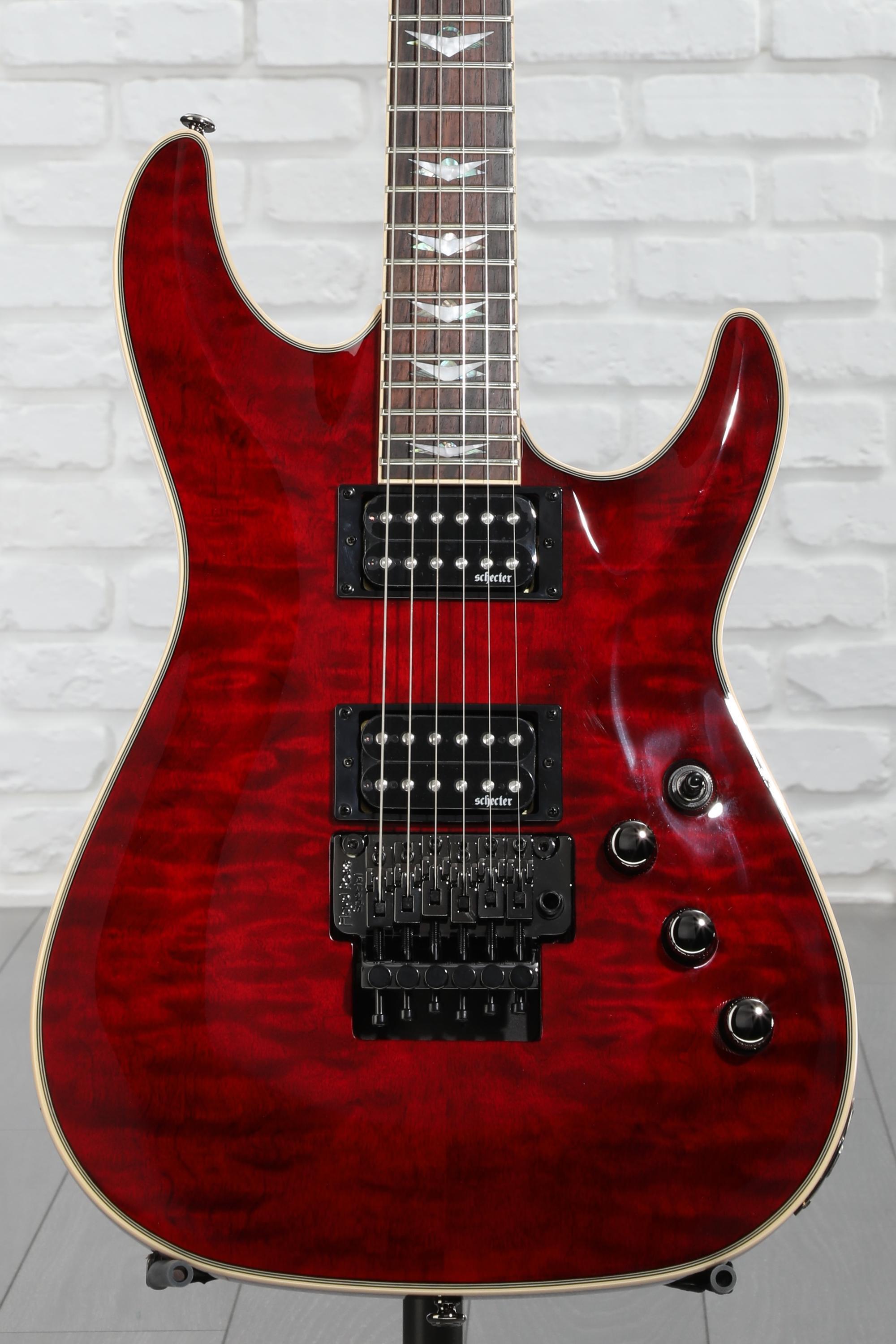 Schecter Omen Extreme-6 FR Electric Guitar - Black Cherry