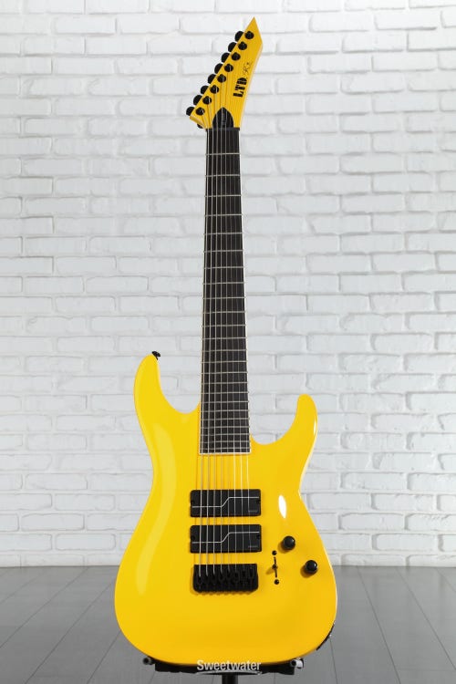 ESP LTD Stephen Carpenter SC-608 Signature 8-string Baritone Electric Guitar - Yellow