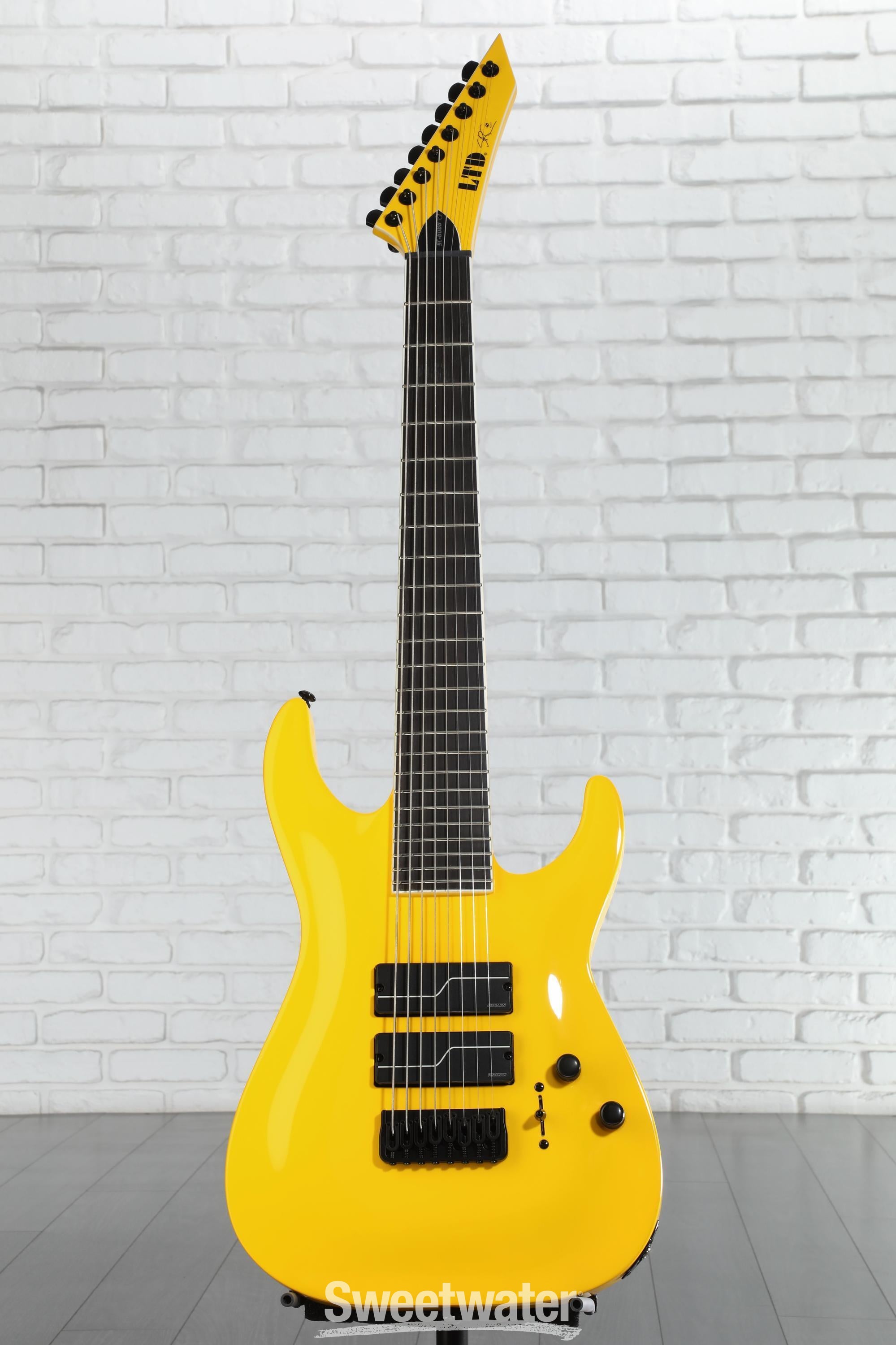 ESP LTD Stephen Carpenter SC-608 Signature 8-string Baritone Electric Guitar - Yellow