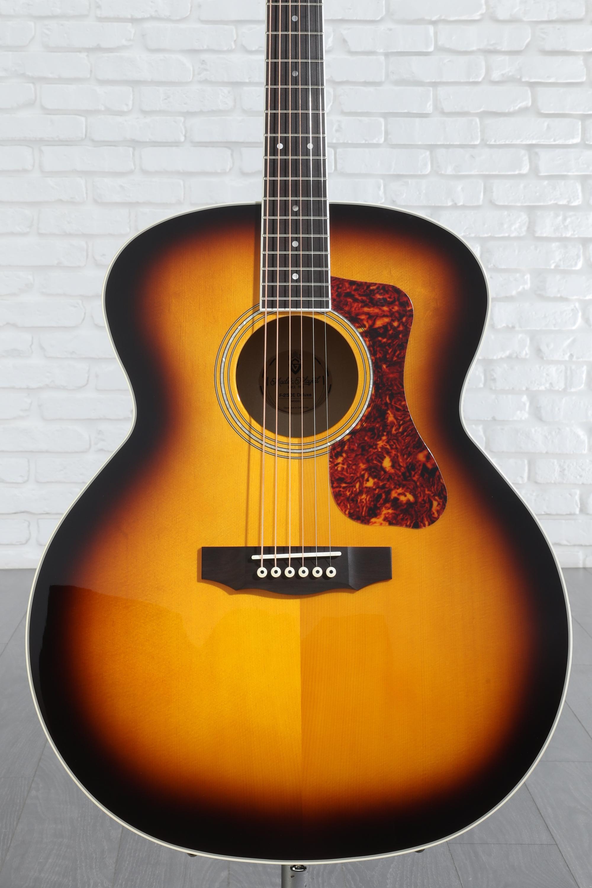 Guild F-250E Deluxe Acoustic-Electric Guitar - Antique Burst