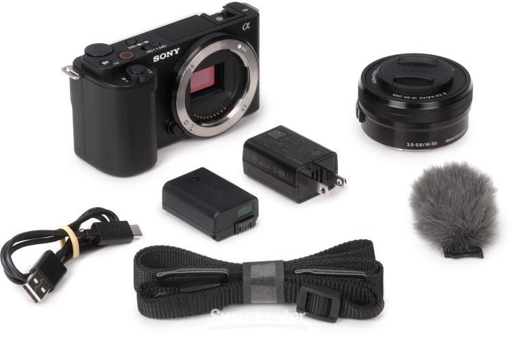 Sony Alpha ZV-E10 Mirrorless Vlog Camera with 16-50mm Lens Kit