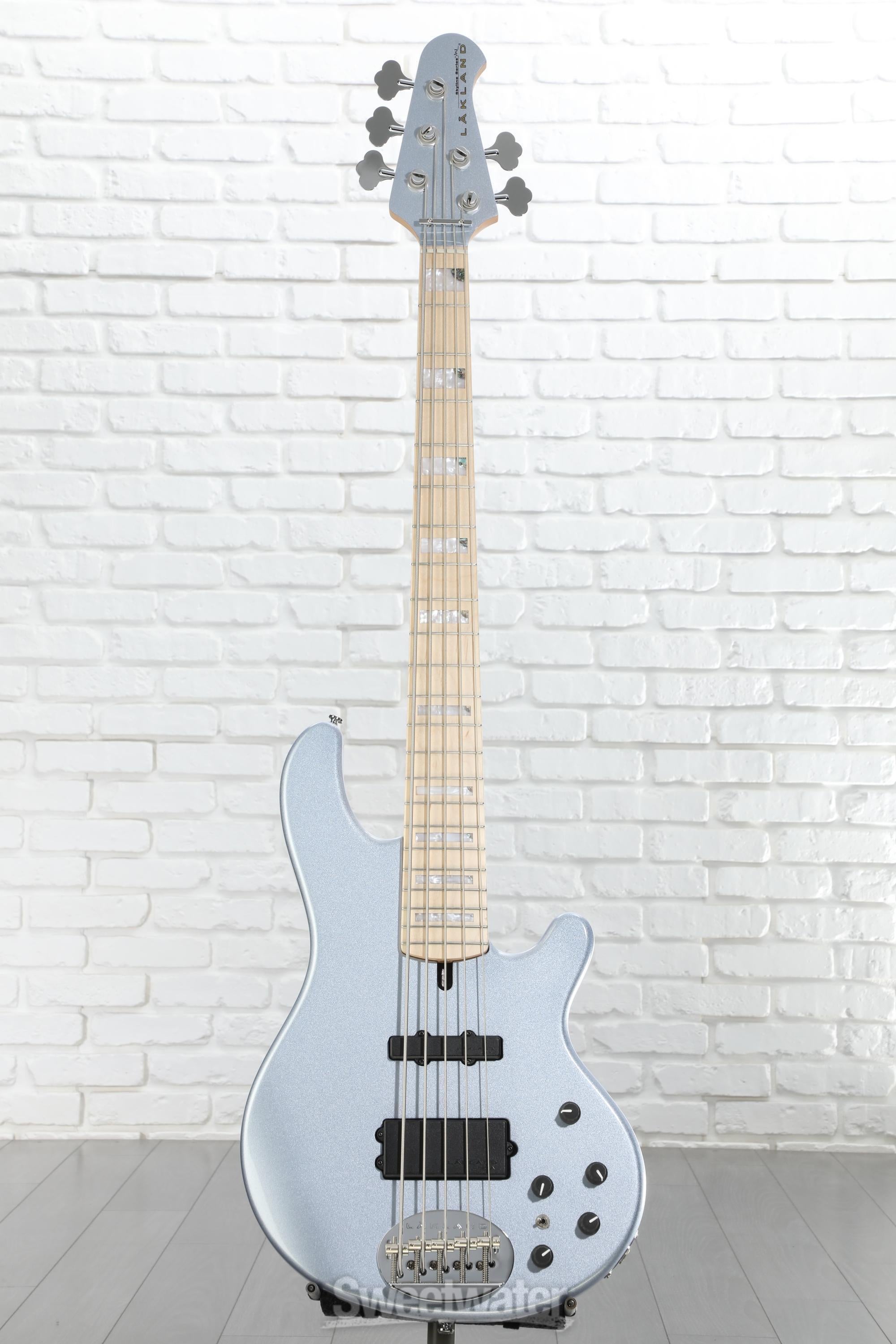 Lakland Skyline 55-02 Custom Bass Guitar - Ice Blue Metallic with