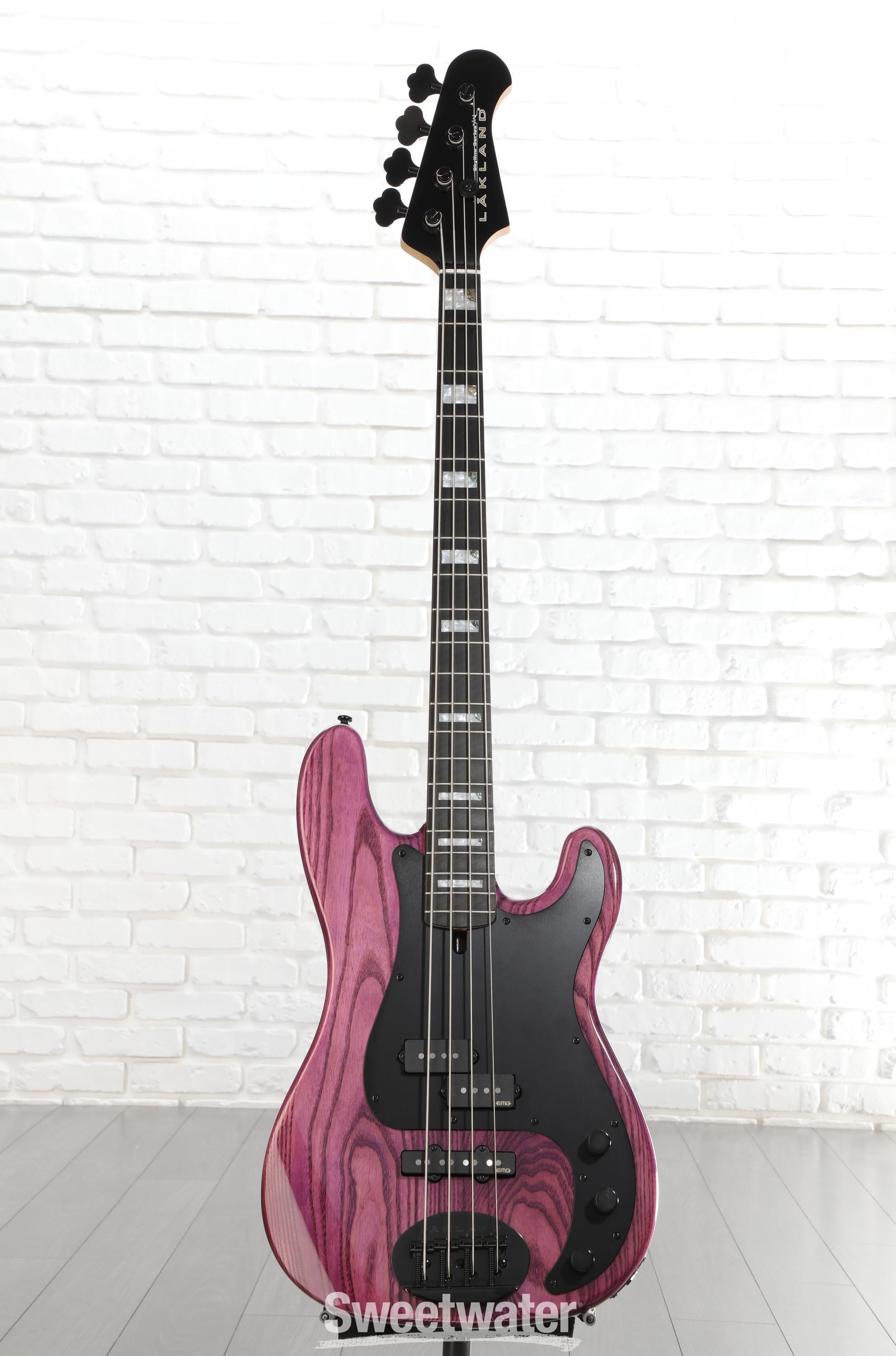 Lakland Skyline 44-64 GZ Bass Guitar - Translucent Purple | Sweetwater