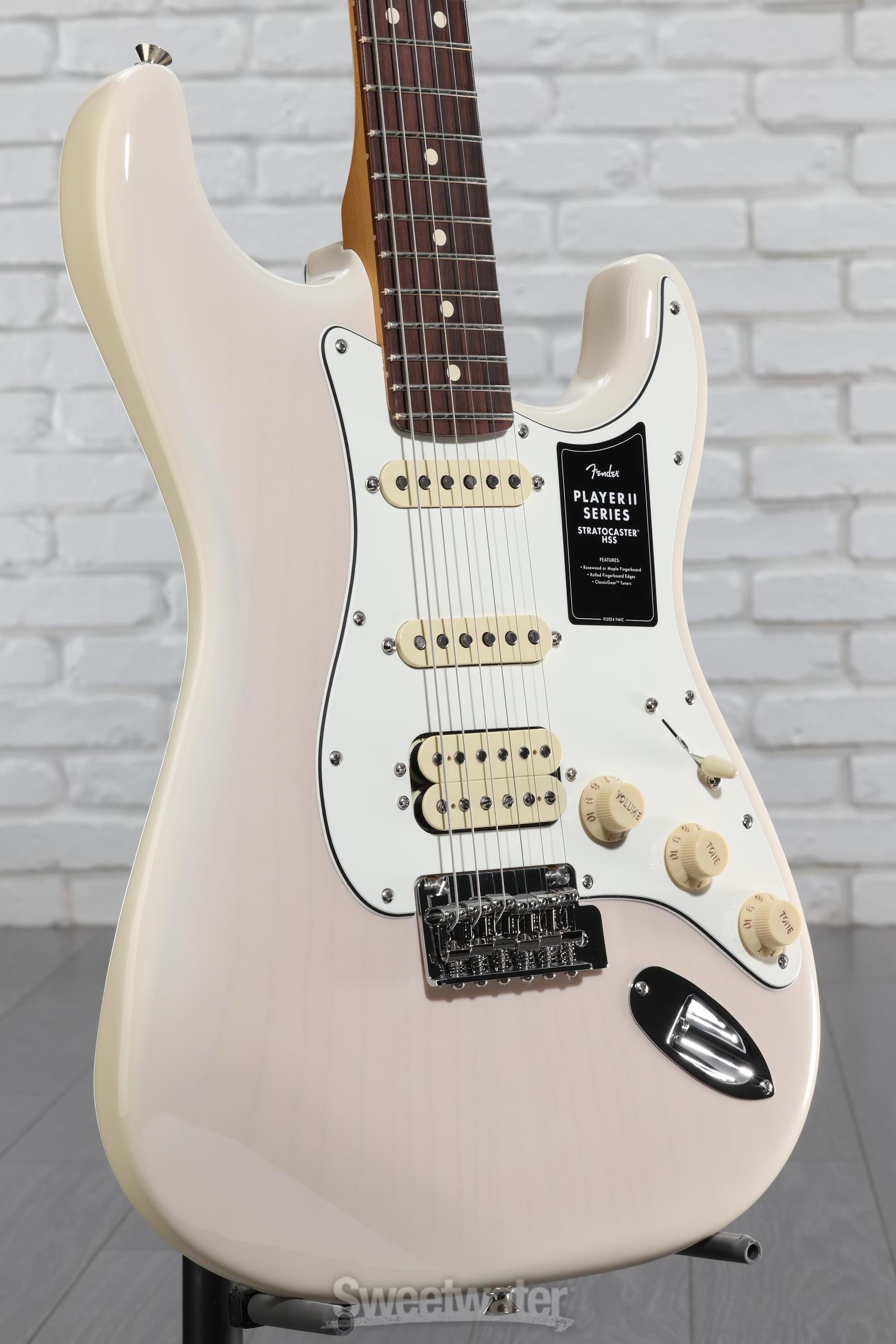 Fender Player II Stratocaster HSS Electric Guitar - White Blonde