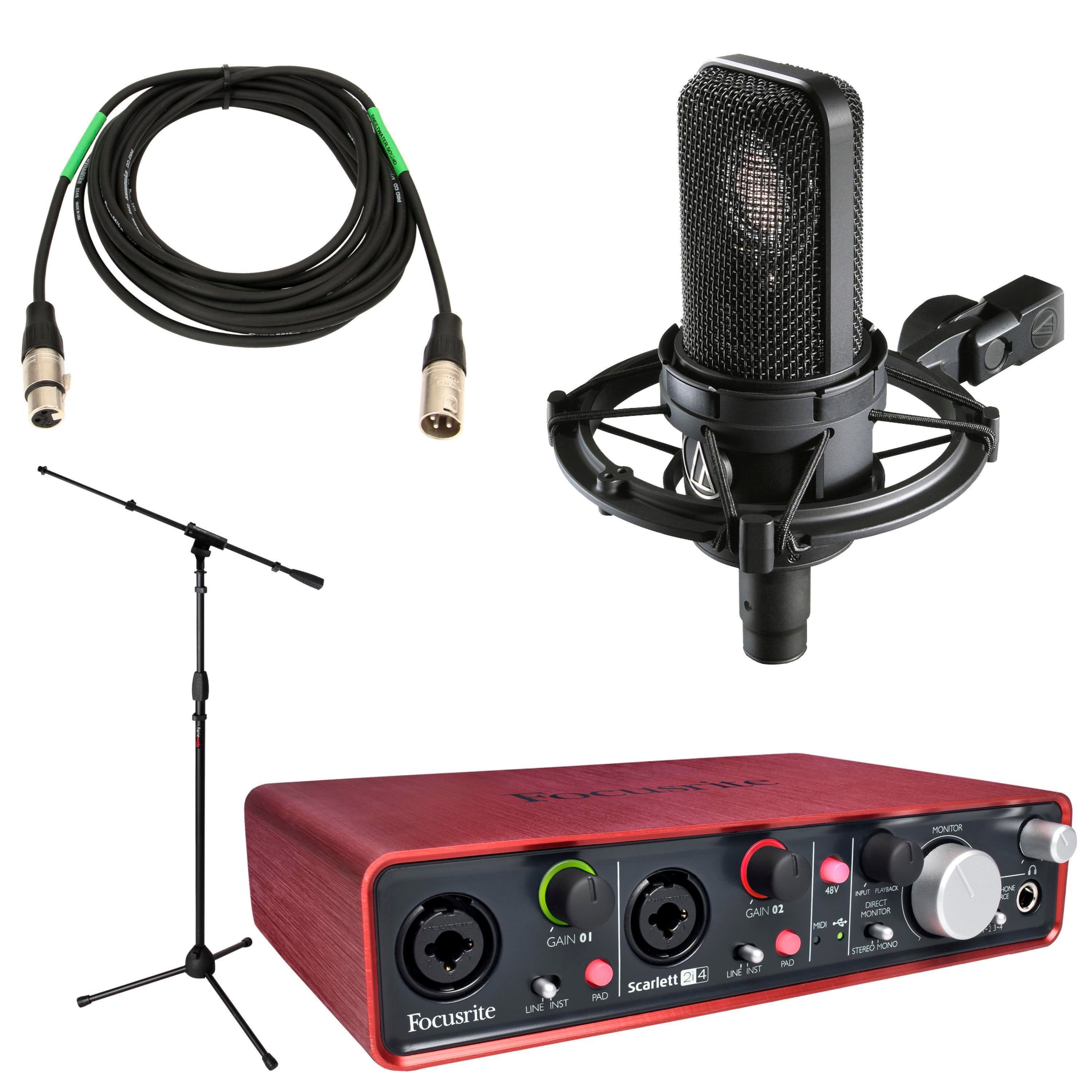 Audio-Technica AT4040 Scarlett 2i4 Package | Sweetwater