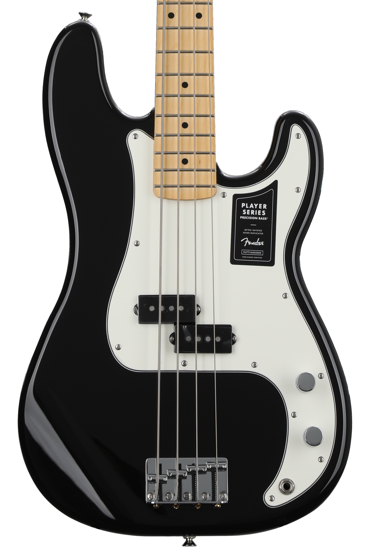 Fender Player Precision Bass - Black with Maple Fingerboard