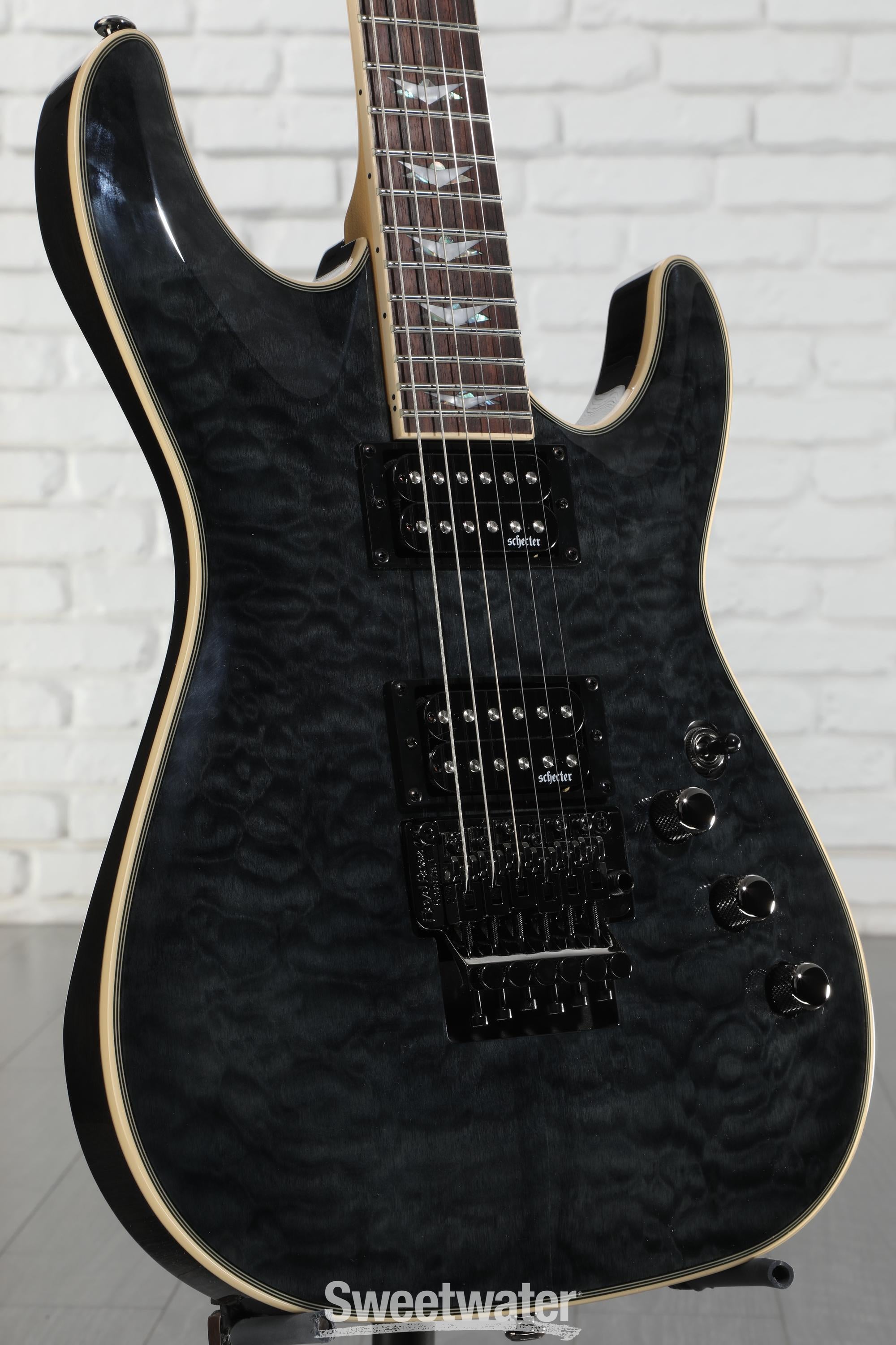 Schecter Omen Extreme-6 FR Electric Guitar - See-Thru Black