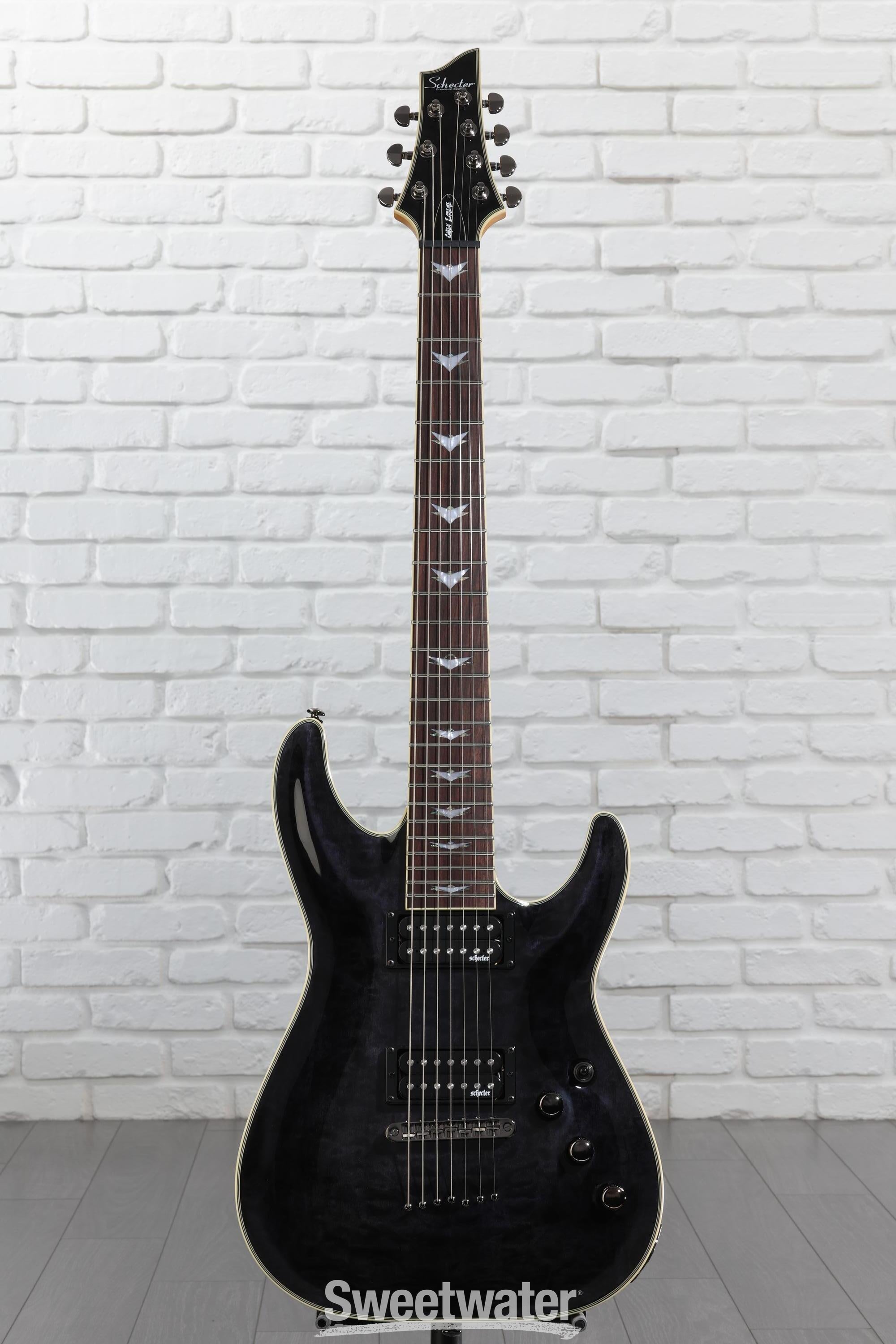 Schecter Omen Extreme-7 Electric Guitar - See Thru Black | Sweetwater