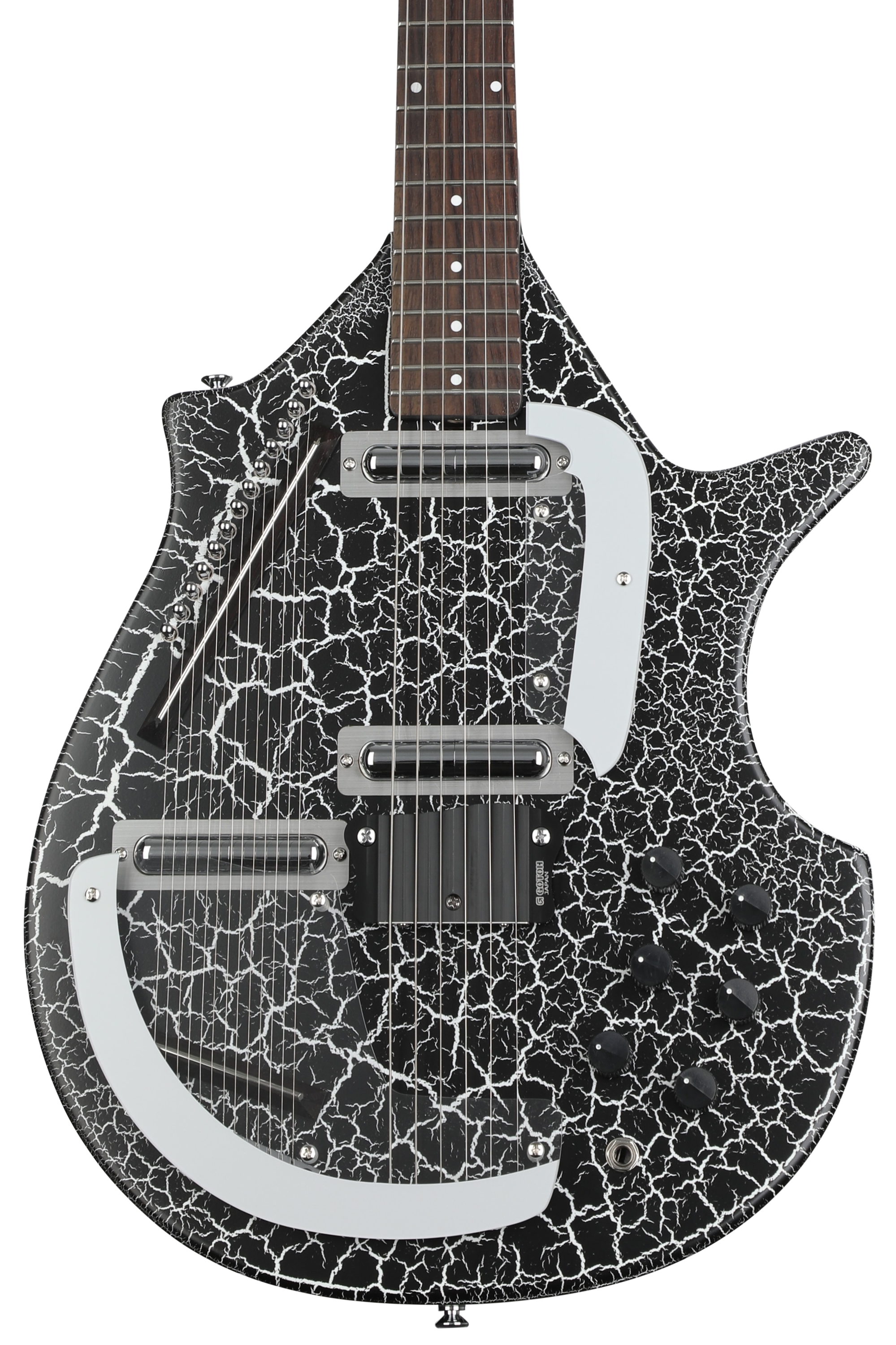 Danelectro Sitar - Black Crackle | Sweetwater