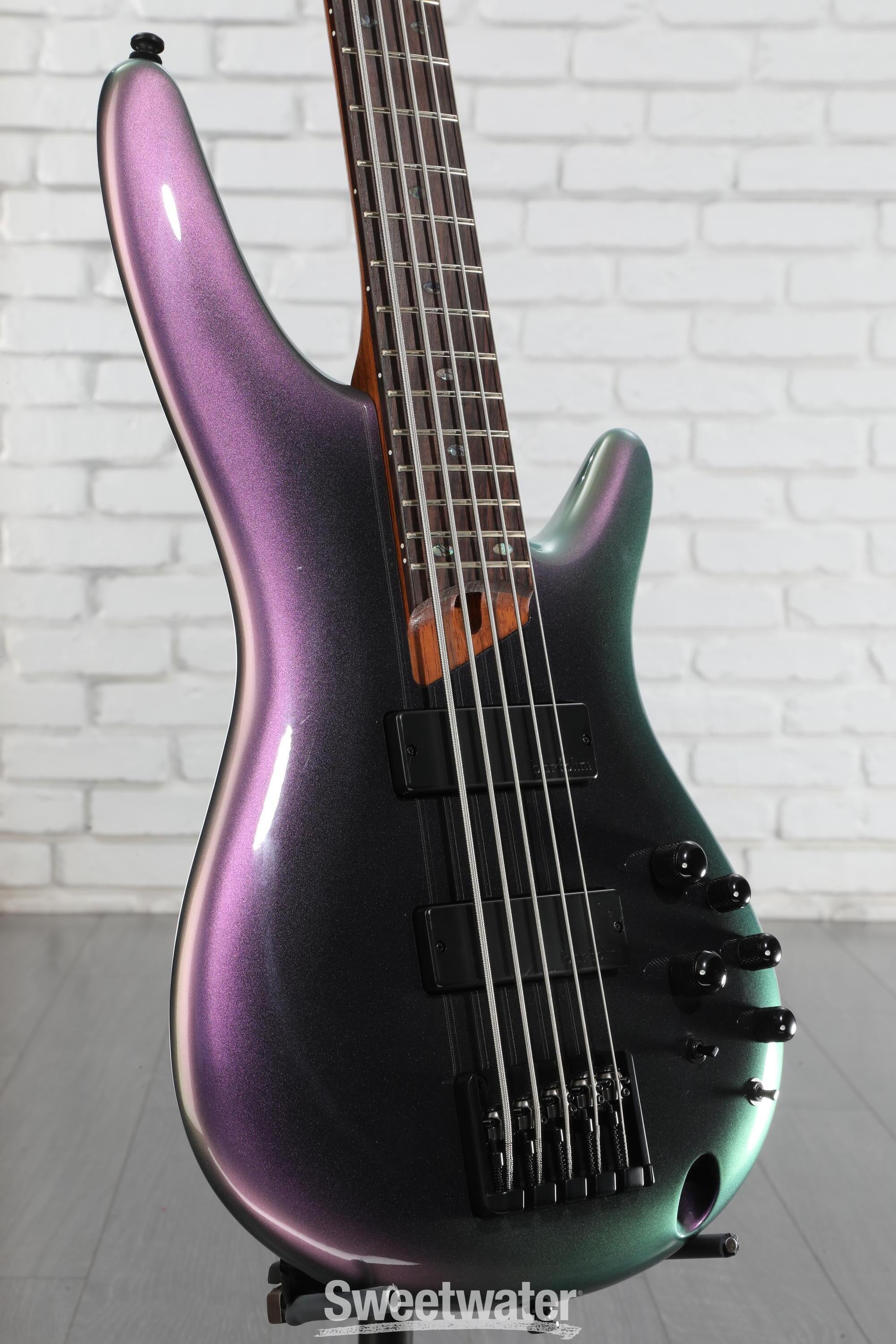 Ibanez SR505E Bass Guitar - Black Aurora Burst | Sweetwater