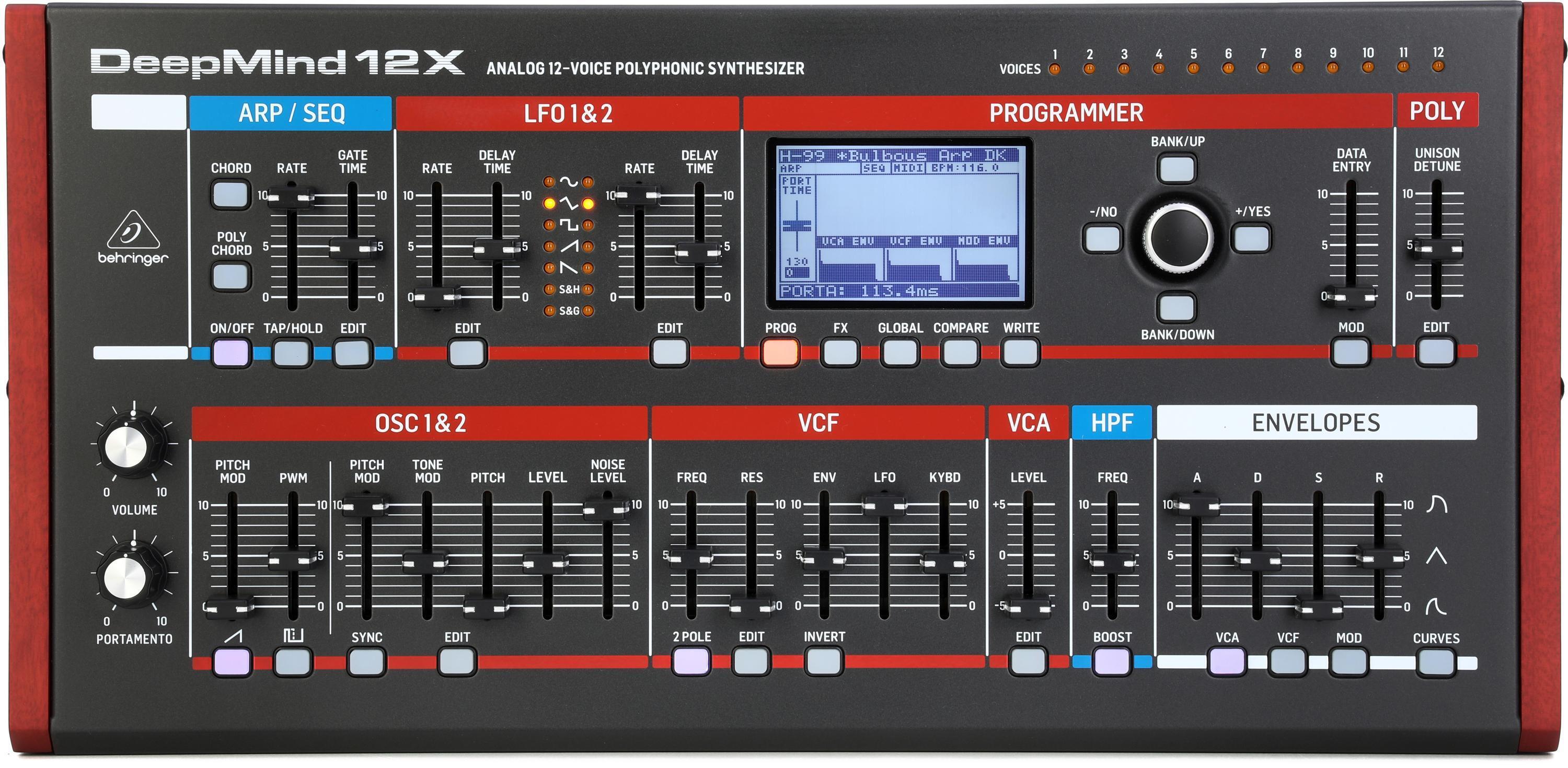 Behringer DeepMind 12XD Polyphonic Desktop Analog Synthesizer