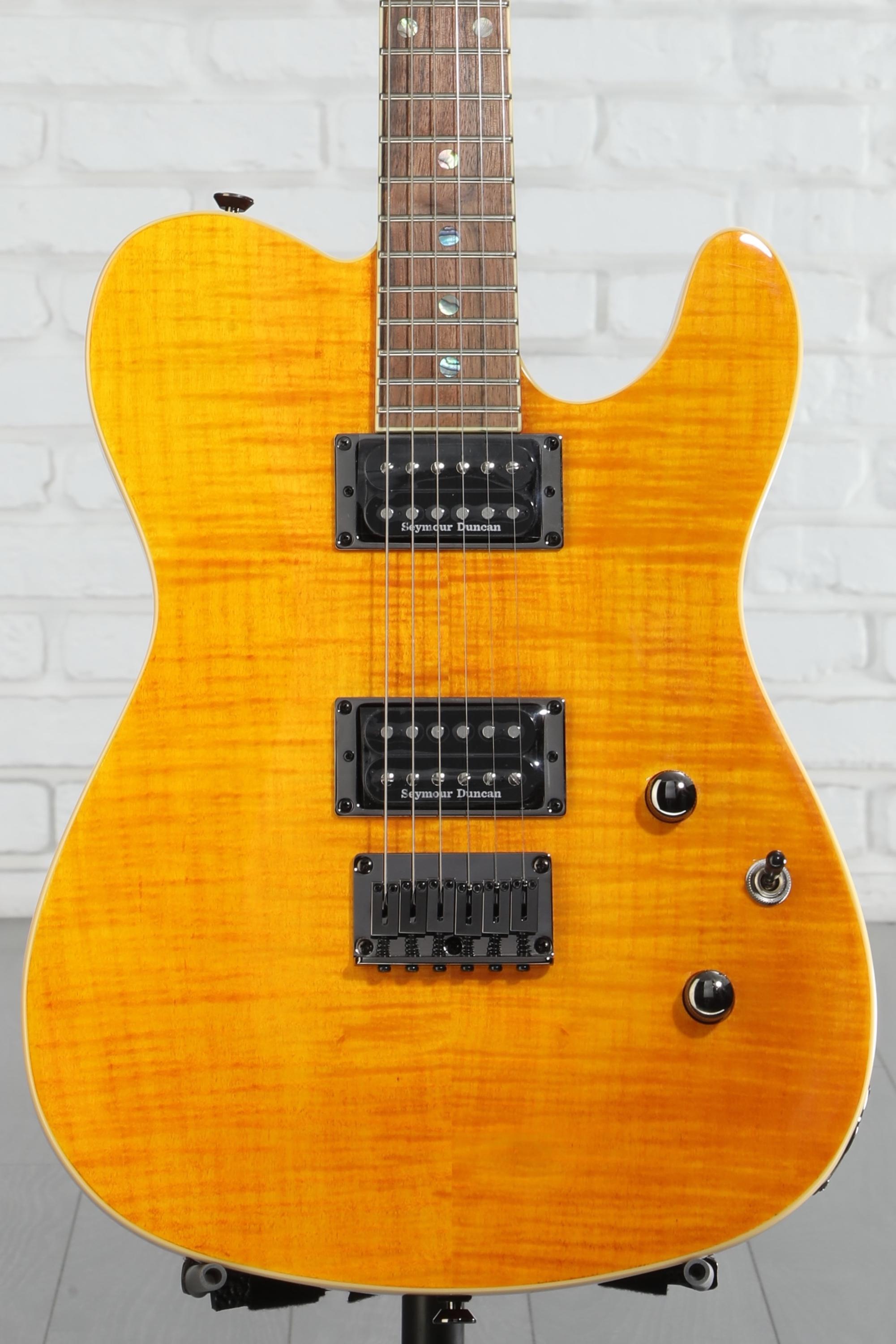 Fender Custom Telecaster FMT HH アンバー Fender Special Edition Custom Telecaster FMT HH - Amber