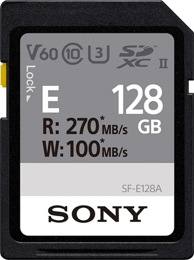 Photo of Sony SF-E128A E Series UHS-II SDXC Memory Card - 128GB