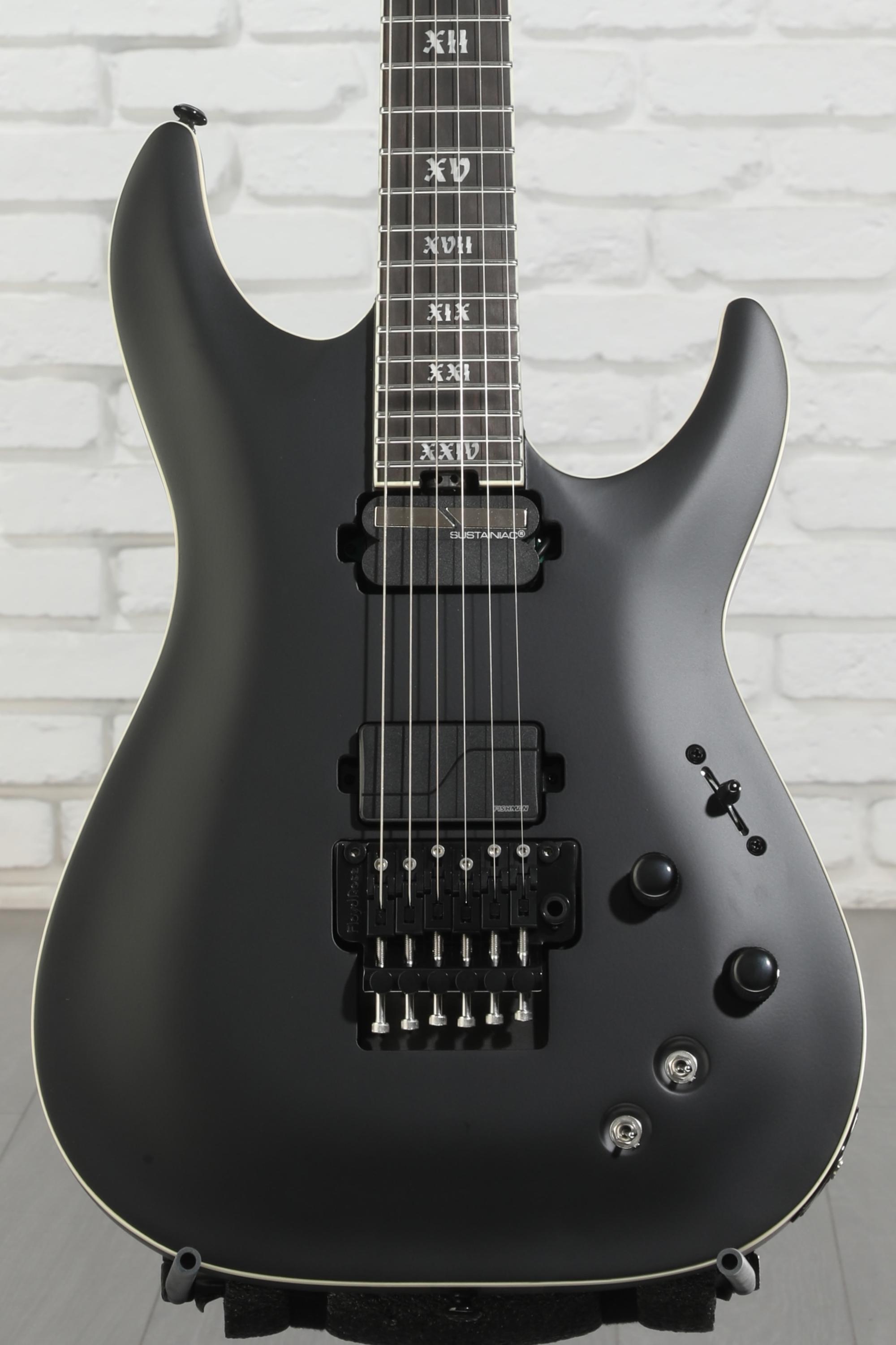 Schecter C-1 FR-S SLS Evil Twin Electric Guitar - Satin Black