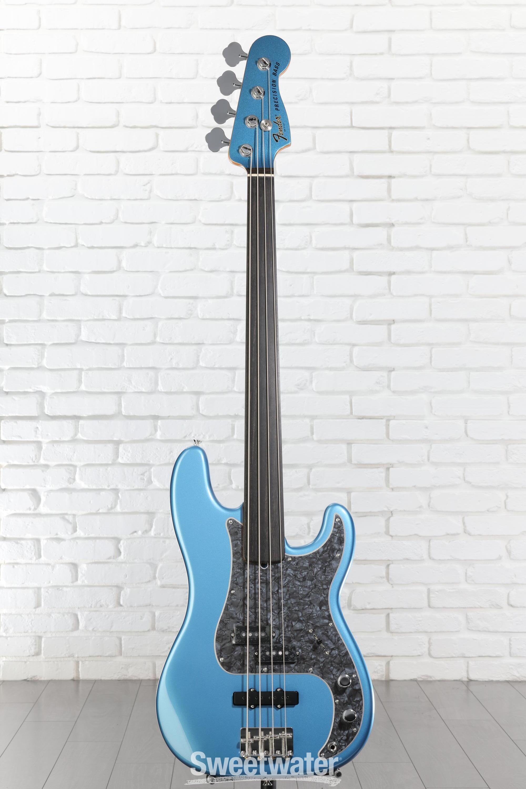Fender Tony Franklin Fretless Precision Bass - Lake Placid Blue