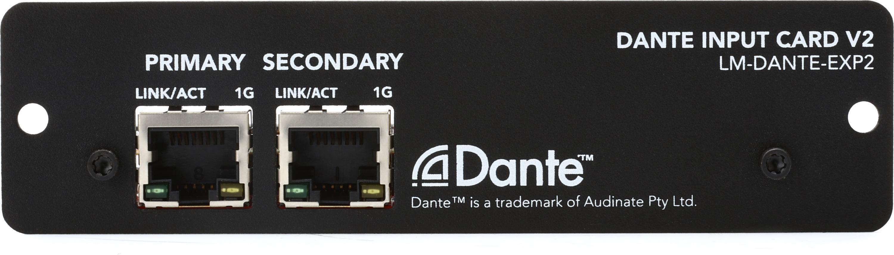 Yamaha DANTE-MY16-AUD2 16-channel Dante Network I/O Card