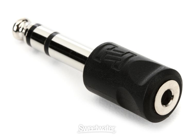 Hosa GPM-103 1/4 inch TRS Male to 3.5mm TRS Female Stereo Headphone Adapter