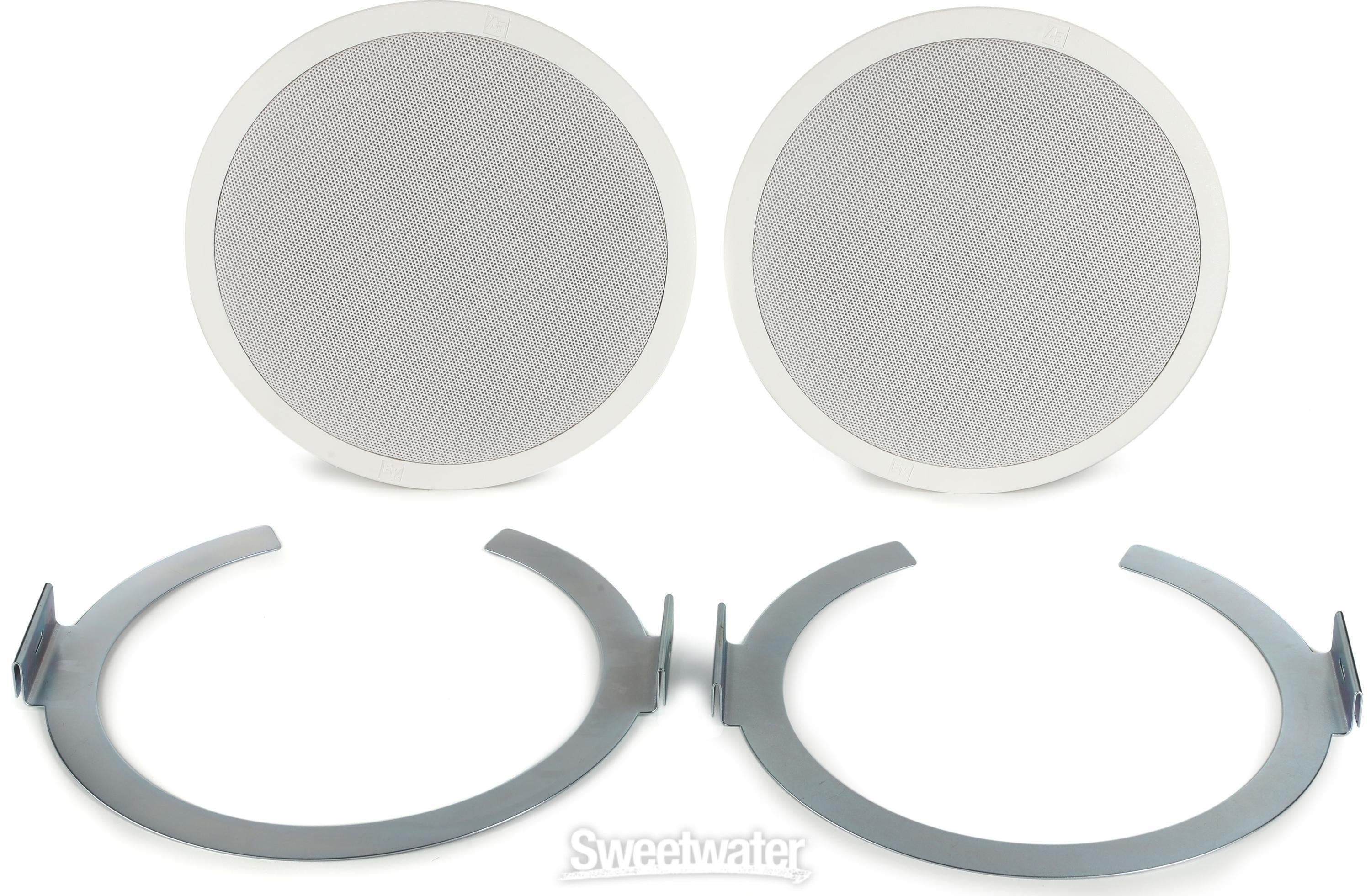 Electro-Voice EVID C8.2LP 8-inch Low-profile Coaxial Ceiling Install  Speaker (Pair) - White