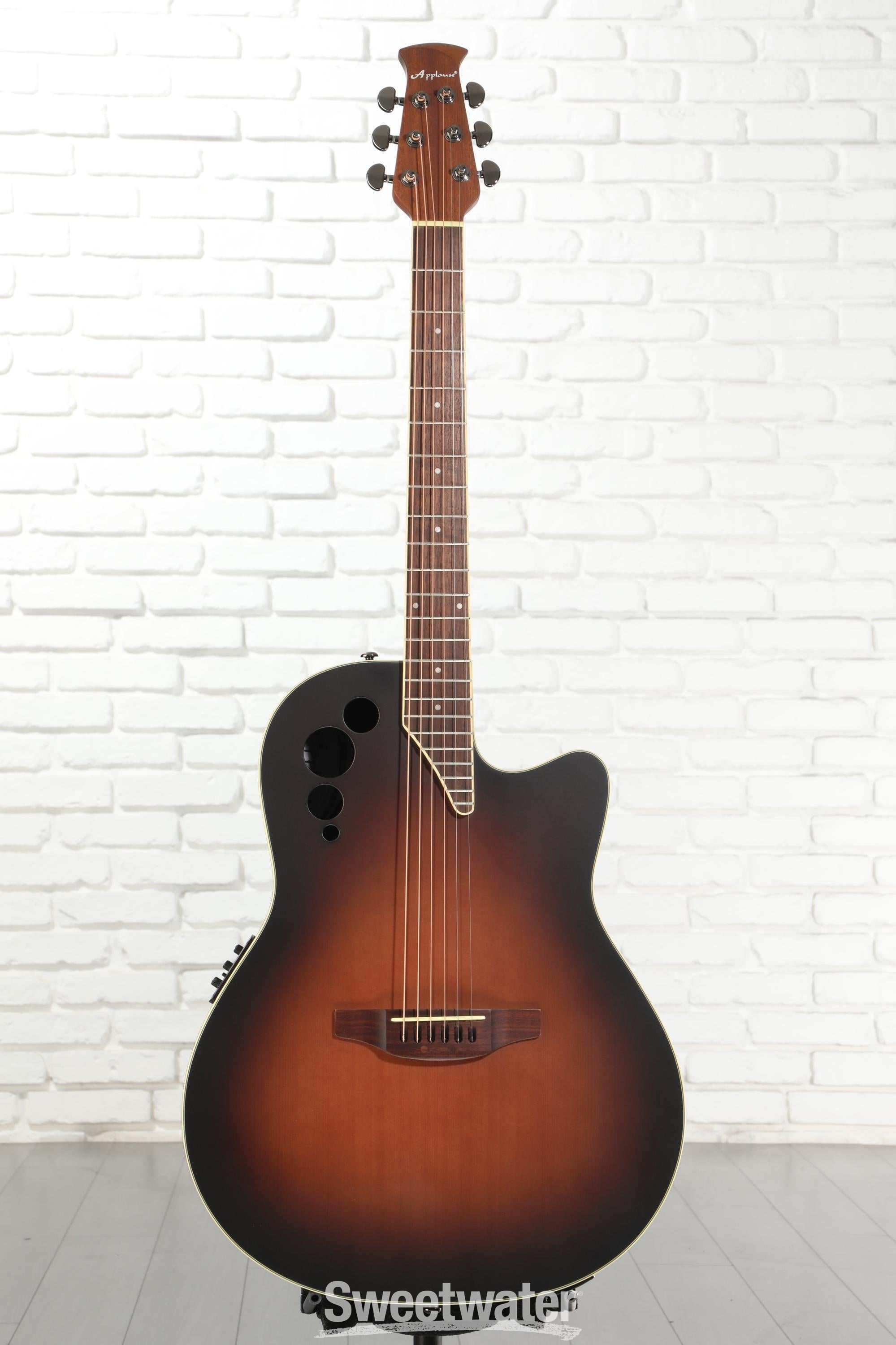 ギター OVATION ApplauseE-AcousticGuitar AE44-7S Amazon.com: Applause Elite AE44-7S Electro-Acoustic Guitar Retro