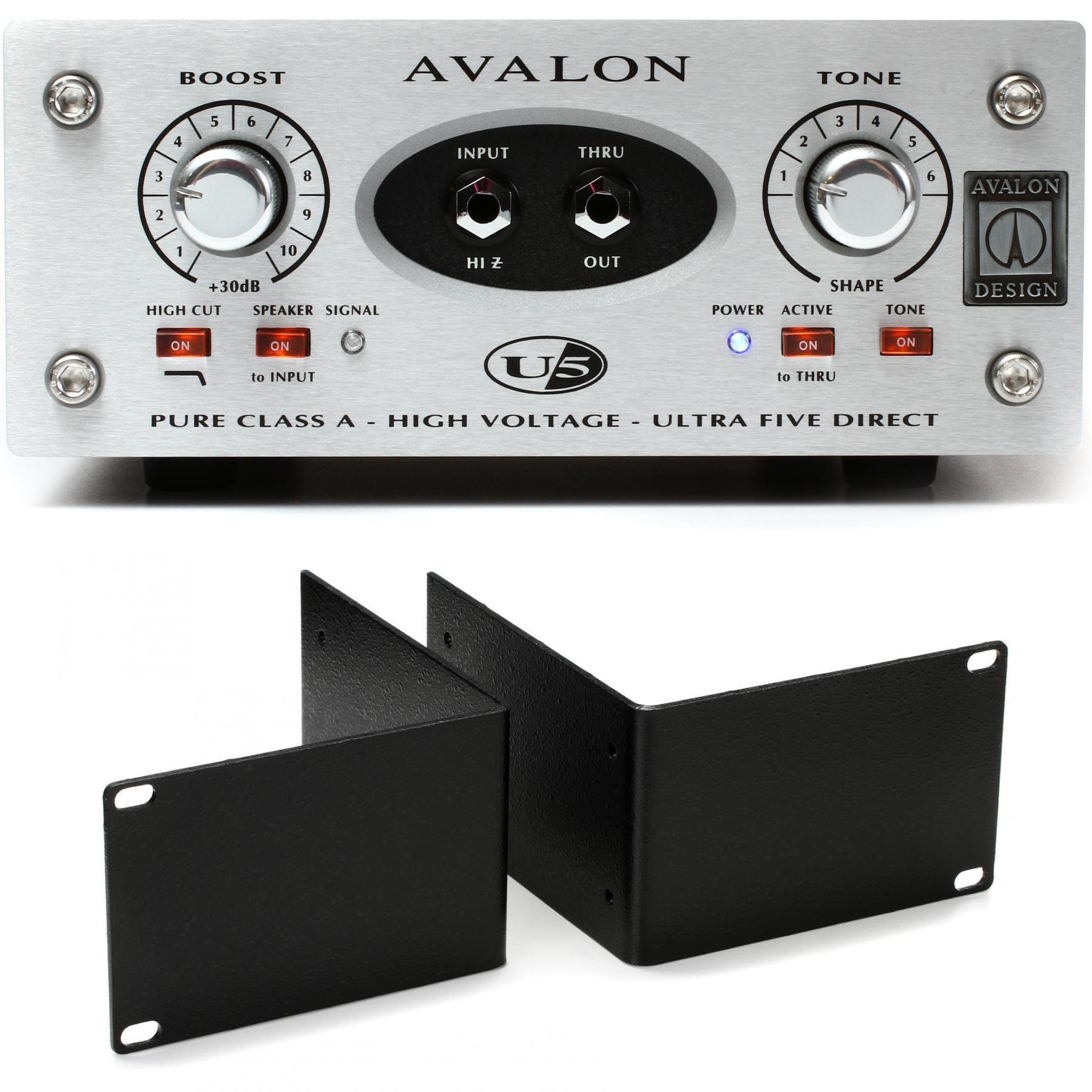 Avalon U5 Class A Active Instrument DI/Preamp with Rackmount Kit