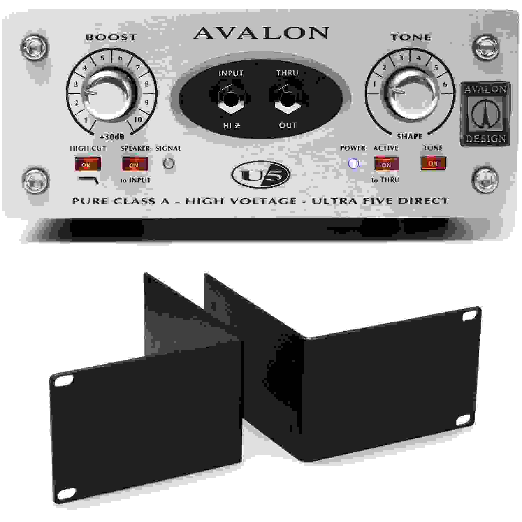 Avalon U5 Class A Active Instrument DI/Preamp with Rackmount Kit