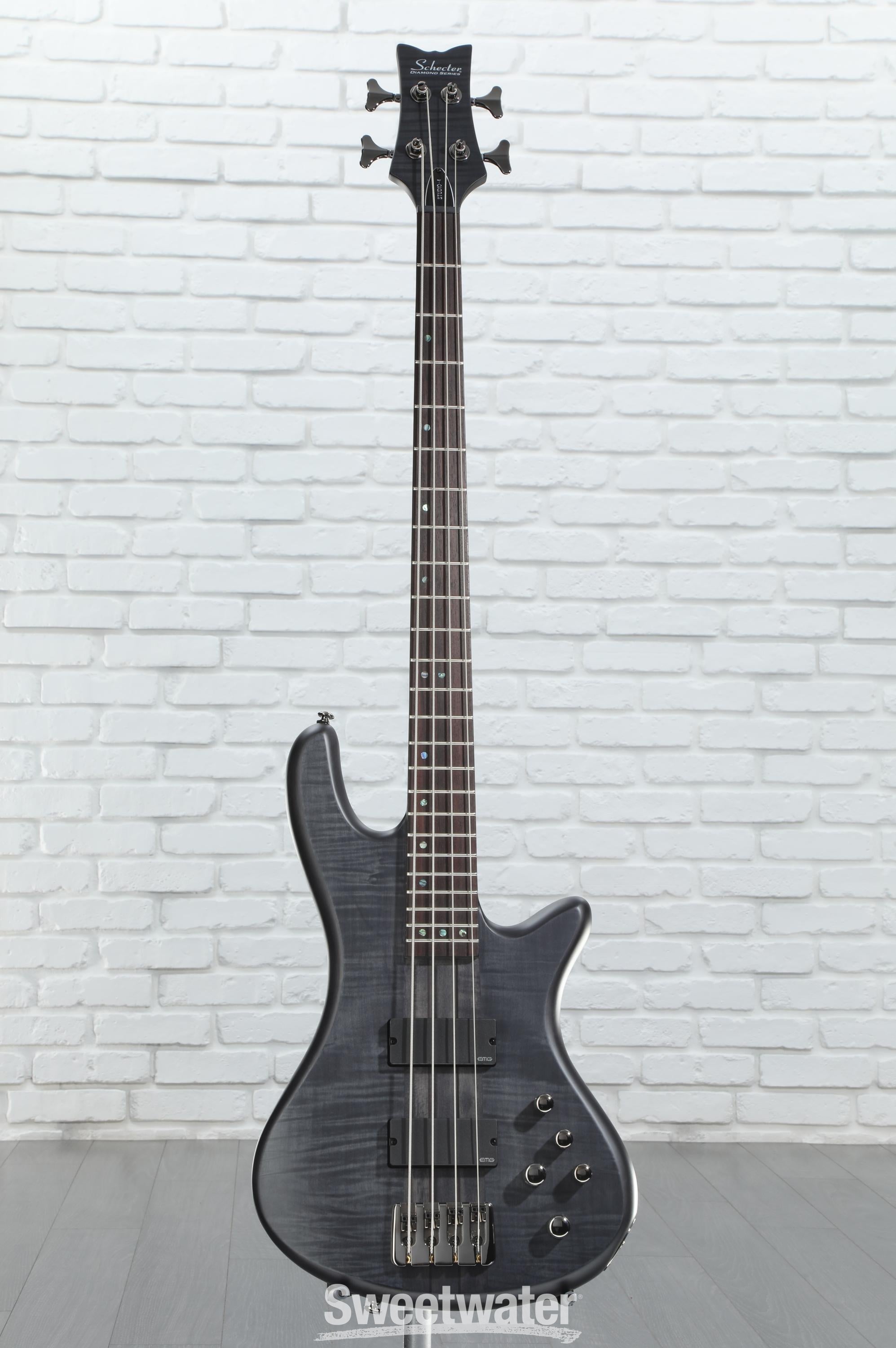Amazon.com: Schecter Stiletto Studio 4 Bass Guitar - Honey