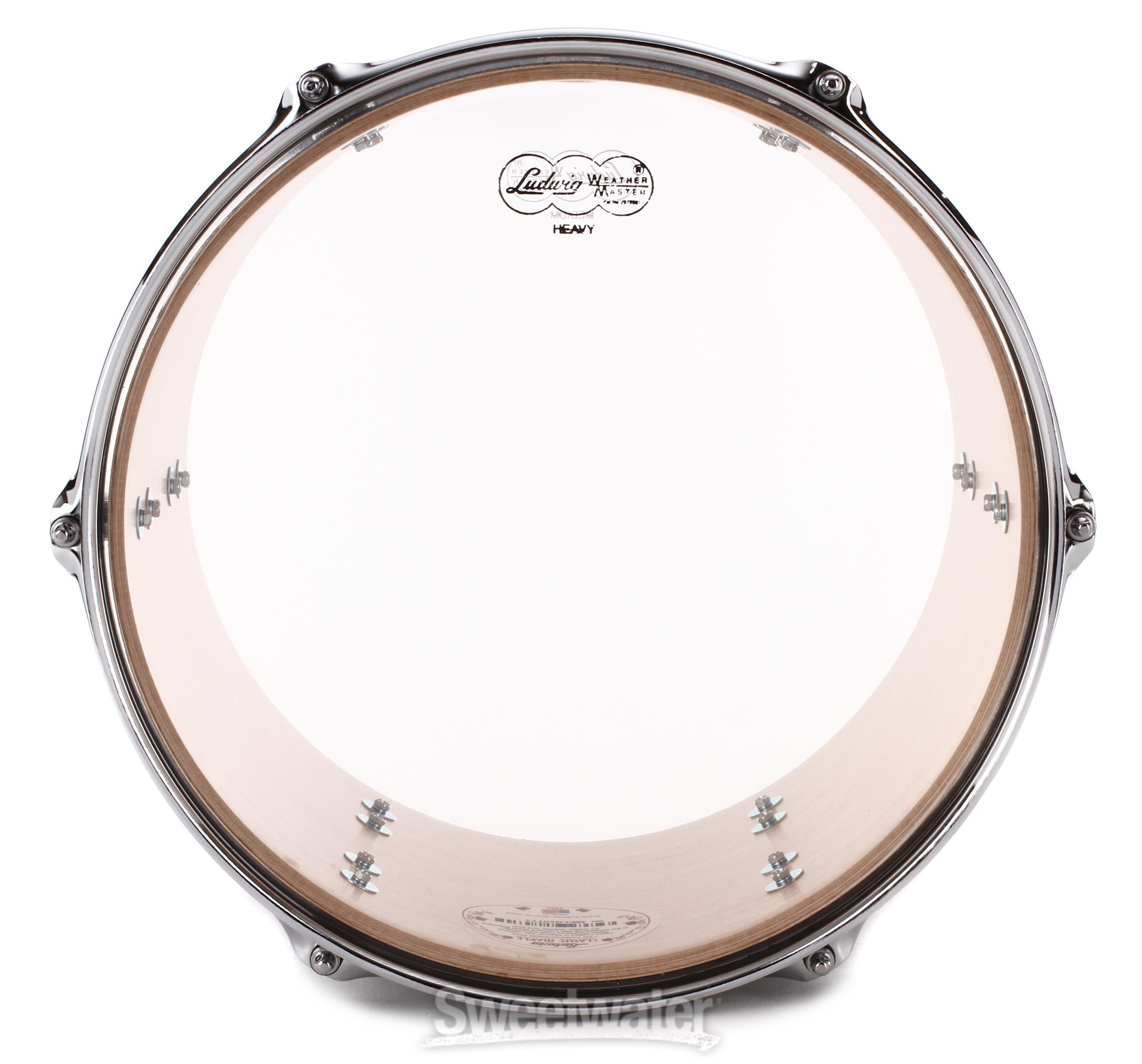 Ludwig Classic Maple Mounted Tom - 9 x 13 inch - Silver Ludwig Classic Maple Mounted Tom - 9 x 13 inch - Silver