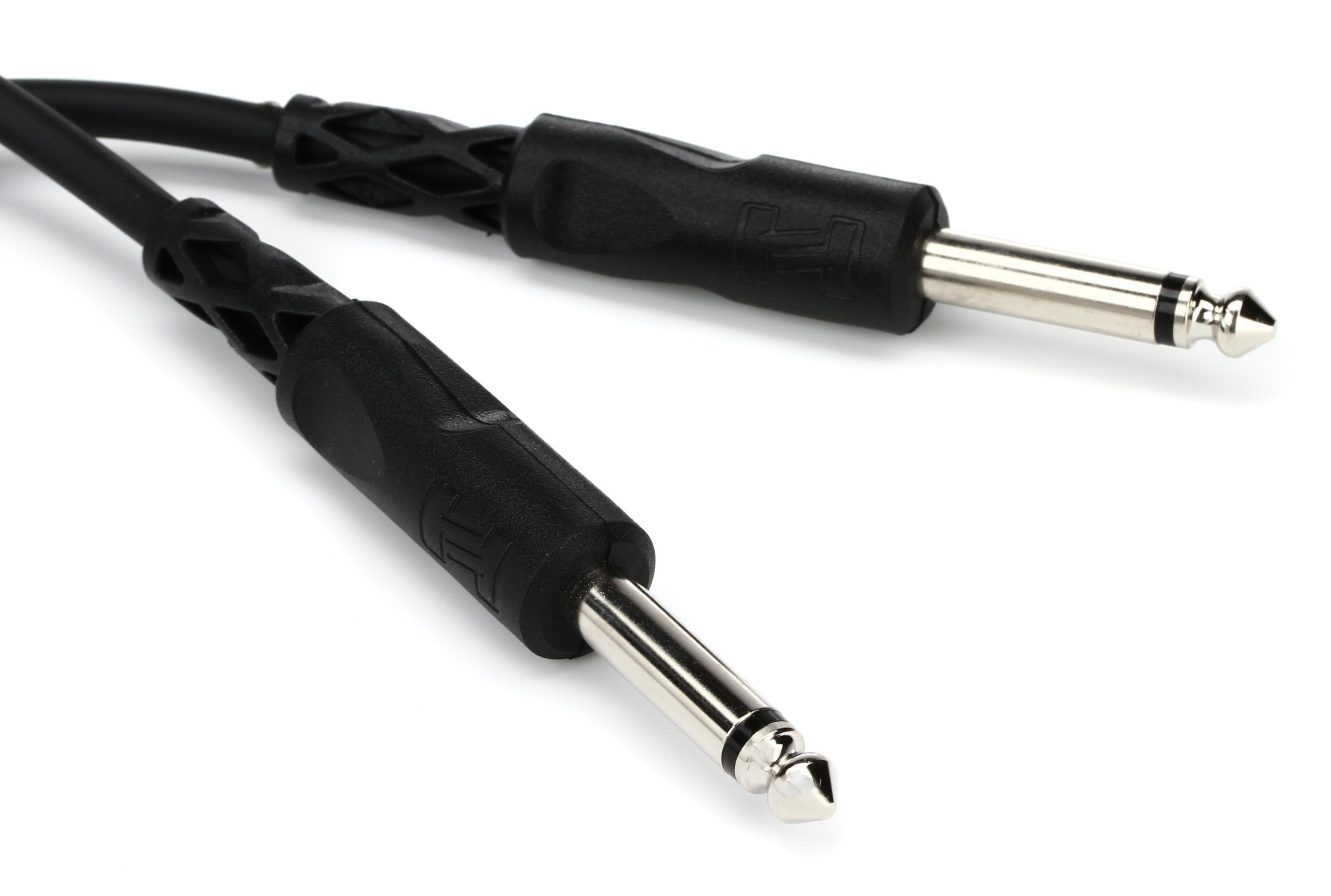 Photo of Hosa CPP-101 Interconnect Cable - 1/4-inch TS Male to 1/4-inch TS Male - 1 foot