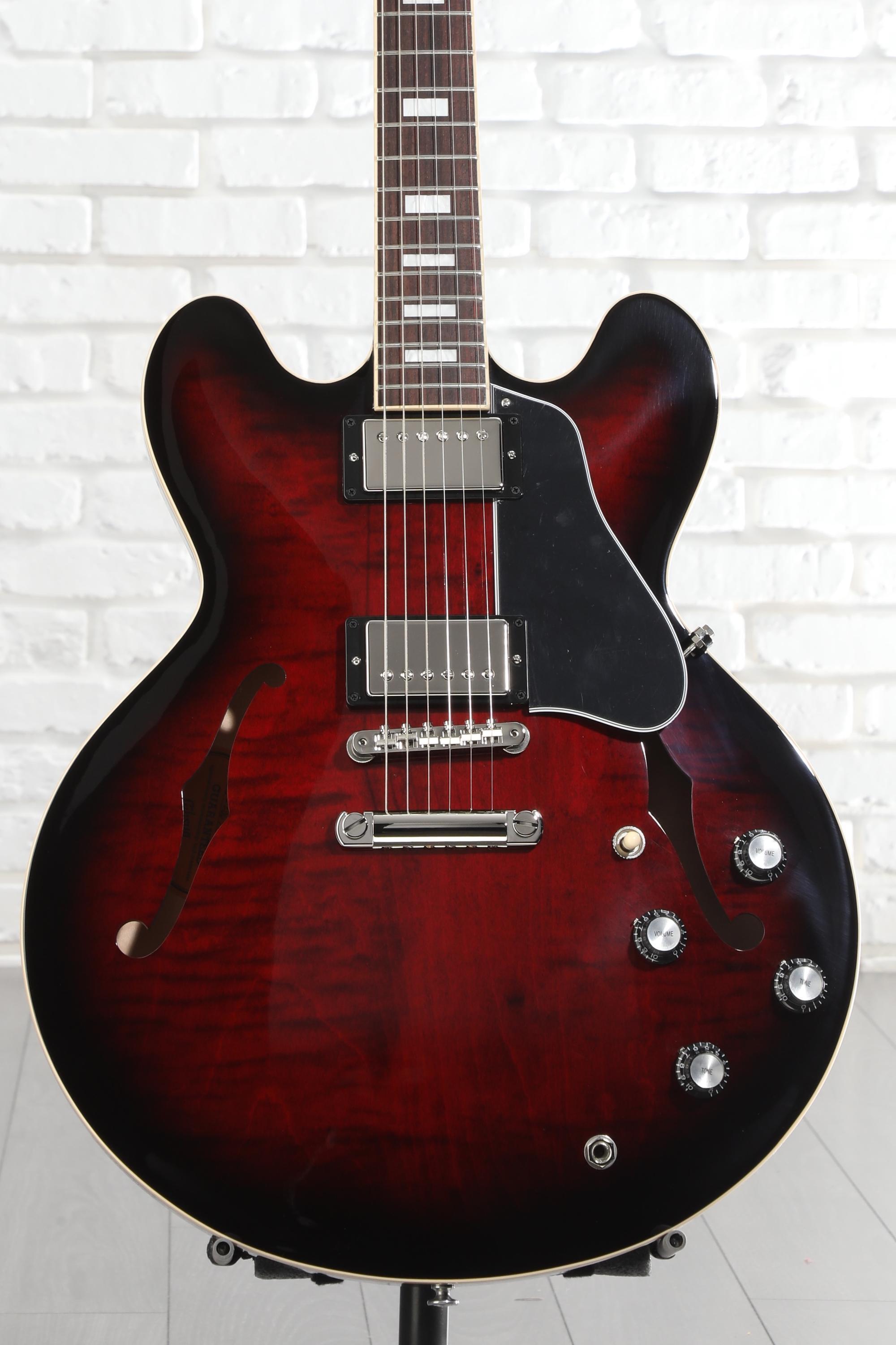 ギター Gibson ES-335 Figured Blood Moon Burst Gibson ES-335 Figured Semi-Hollow Electric Guitar Blood Moon Burst