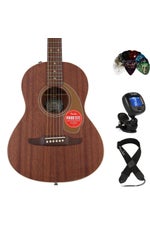 Photo of Fender Sonoran Mini Acoustic Guitar Essentials Bundle - All Mahogany