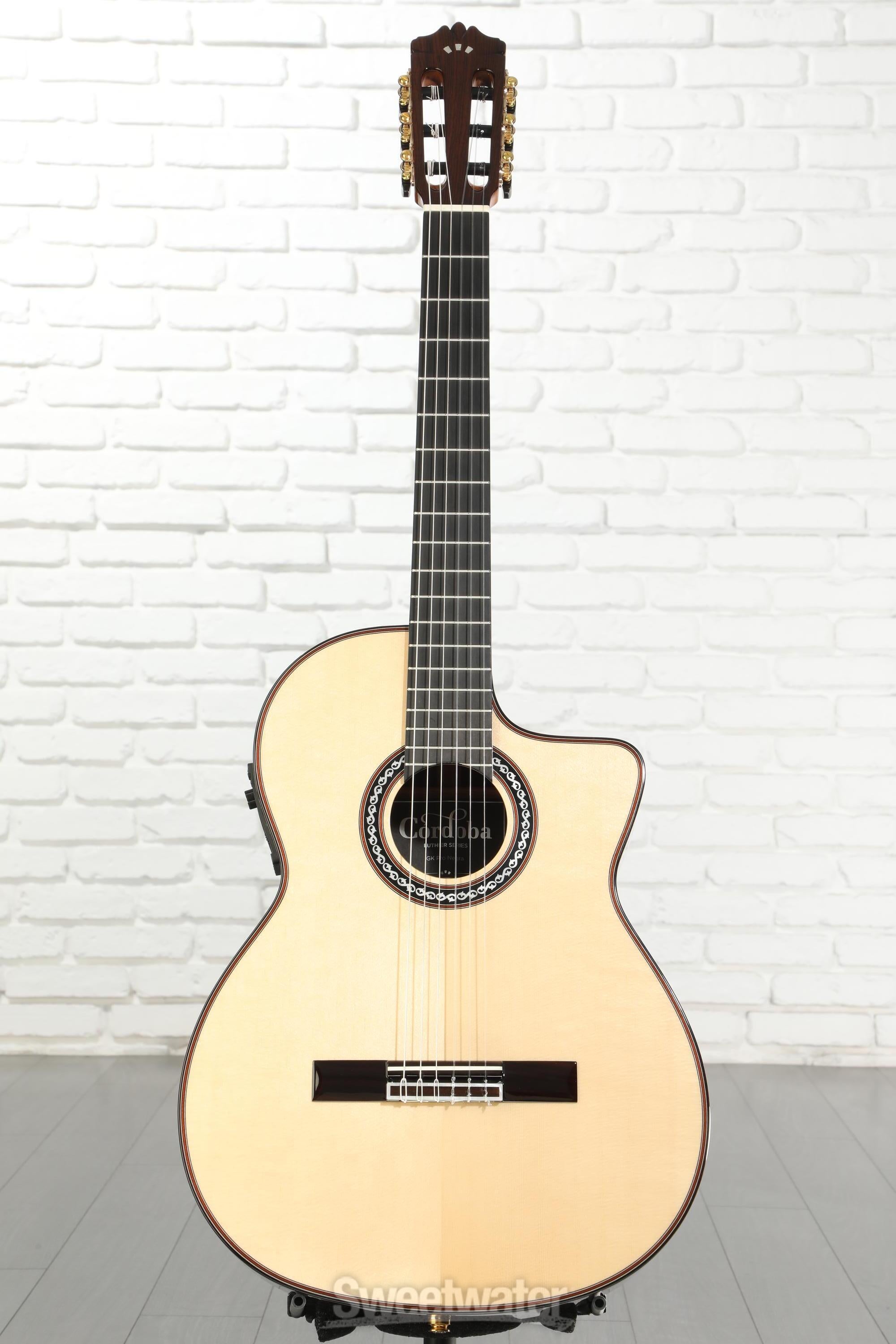 Cordoba GK Pro Negra Nylon String Acoustic-Electric Guitar