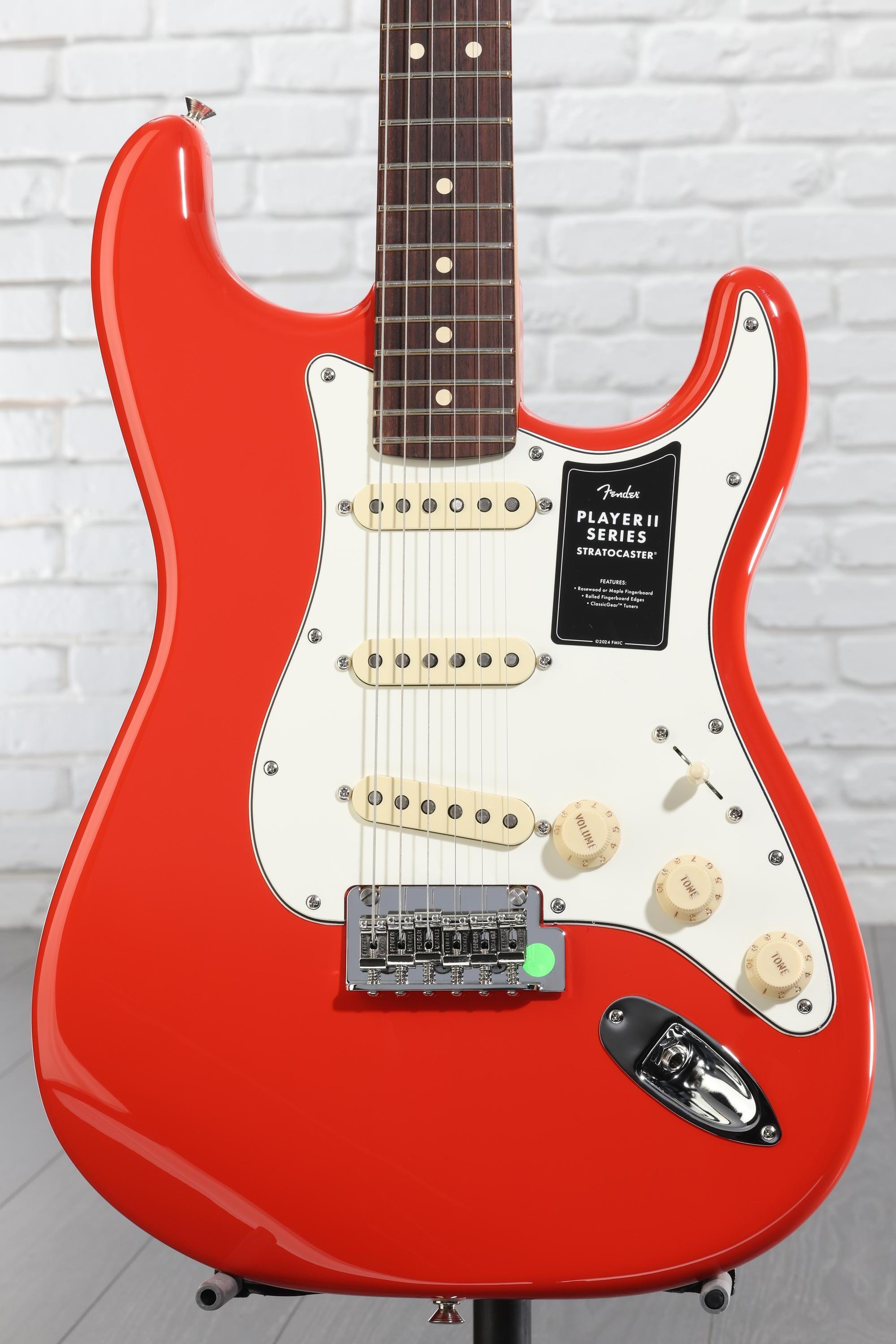 Fender Player II Stratocaster Electric Guitar - Coral Red with