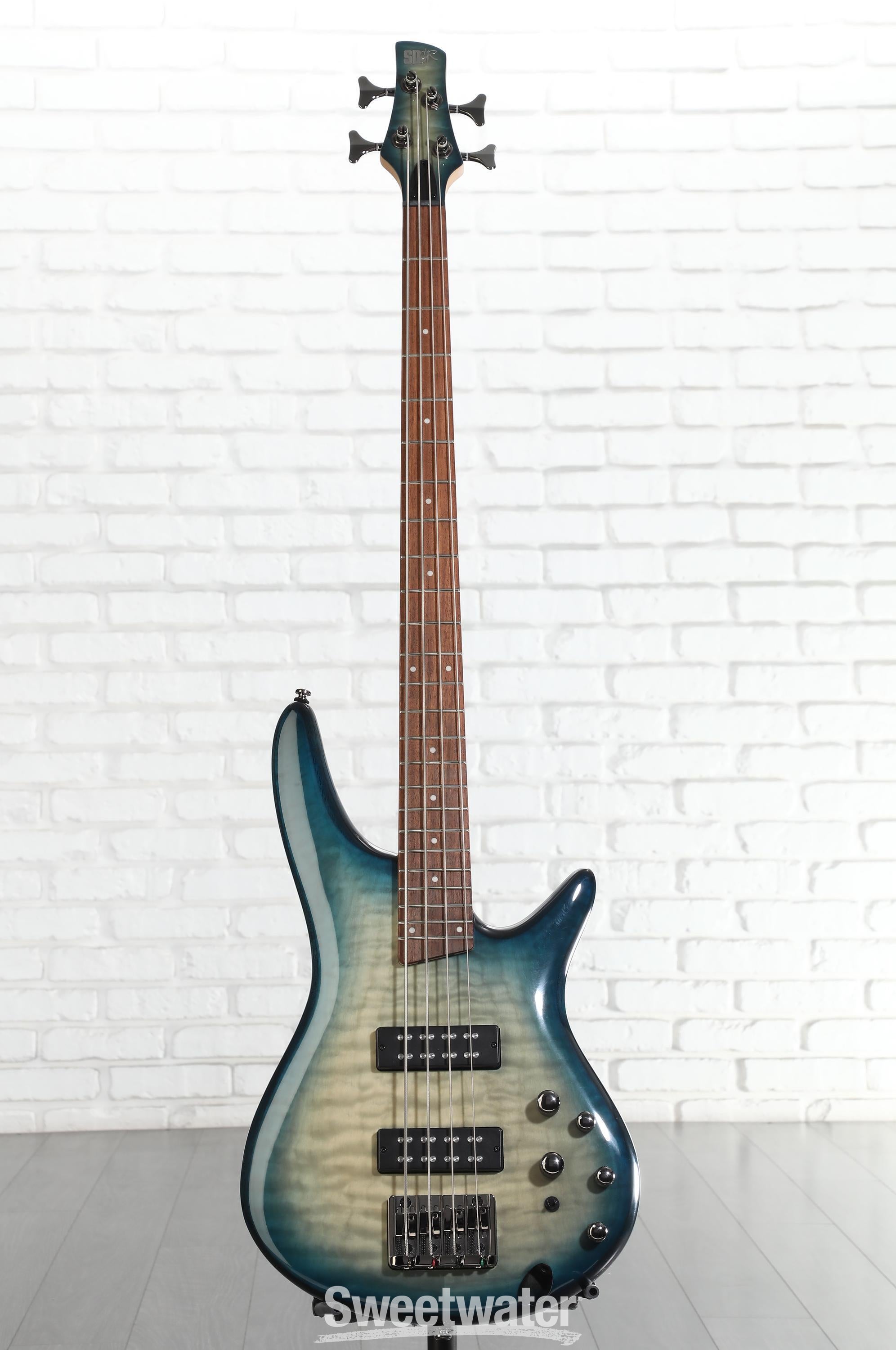 Ibanez SR Standard SR400EQM Bass Guitar - Stained Cosmic Blue