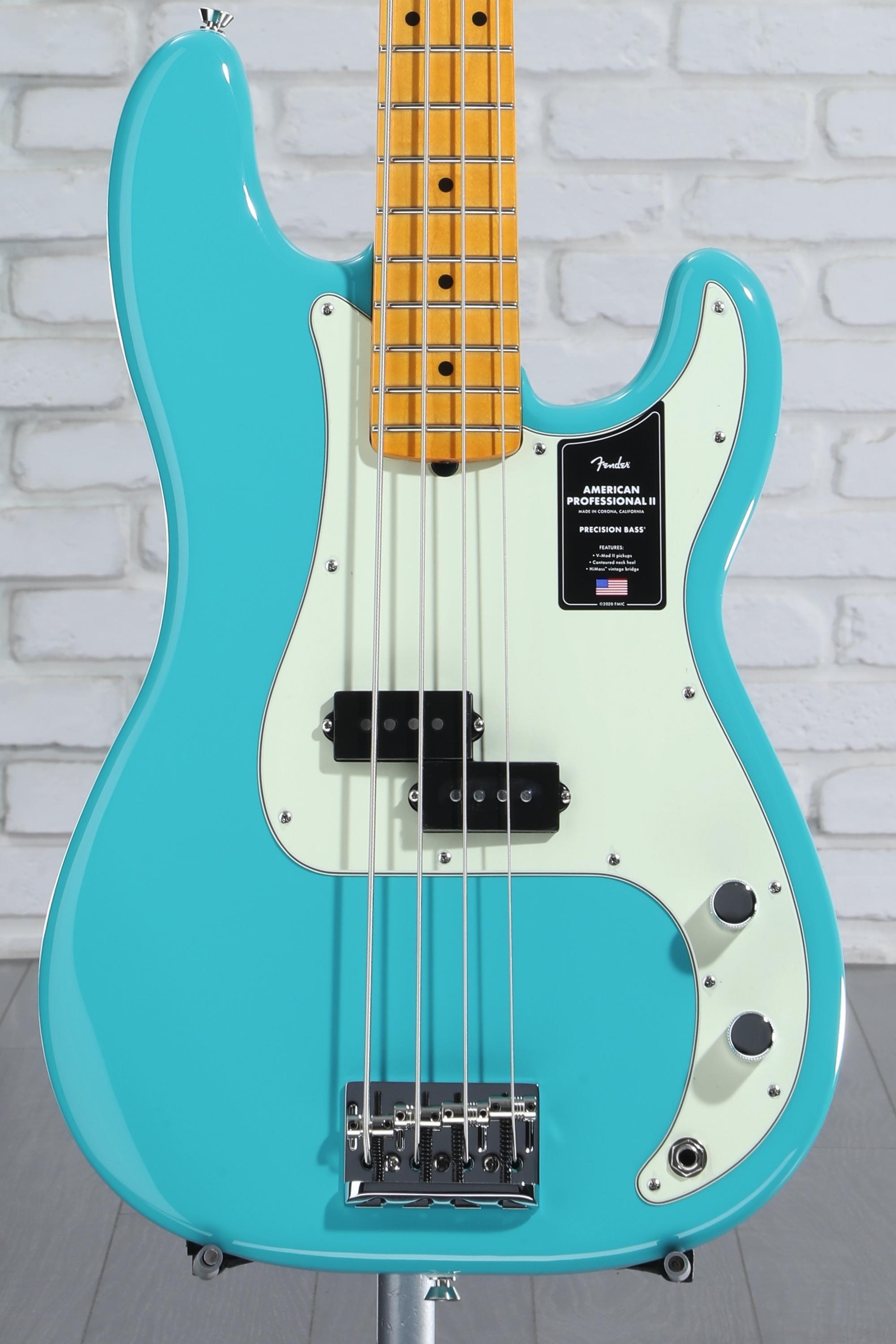 Fender American Professional II Precision Bass - Miami Blue with Maple  Fingerboard | Sweetwater