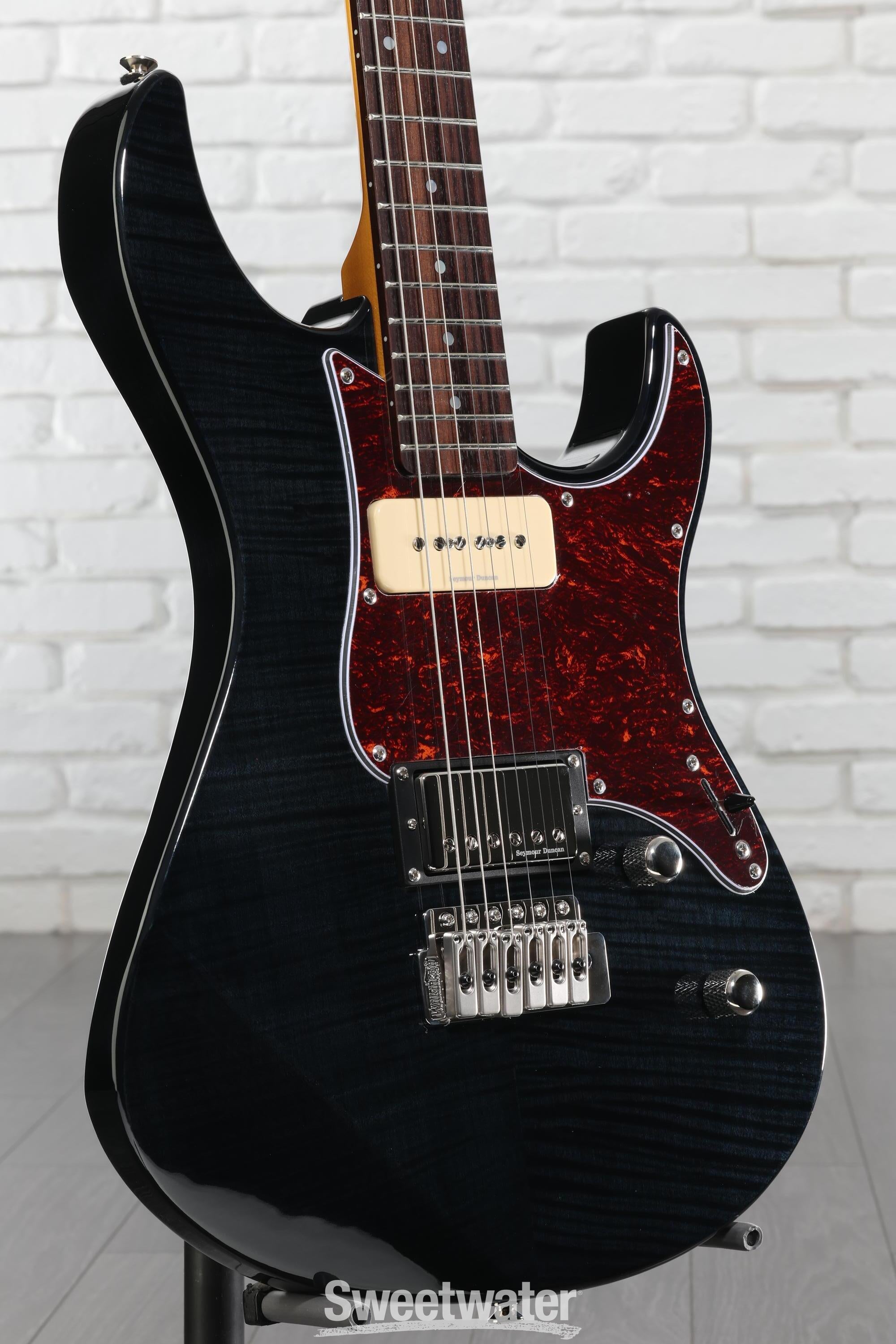 Yamaha PAC611VFM Pacifica Electric Guitar - Trans Black | Sweetwater