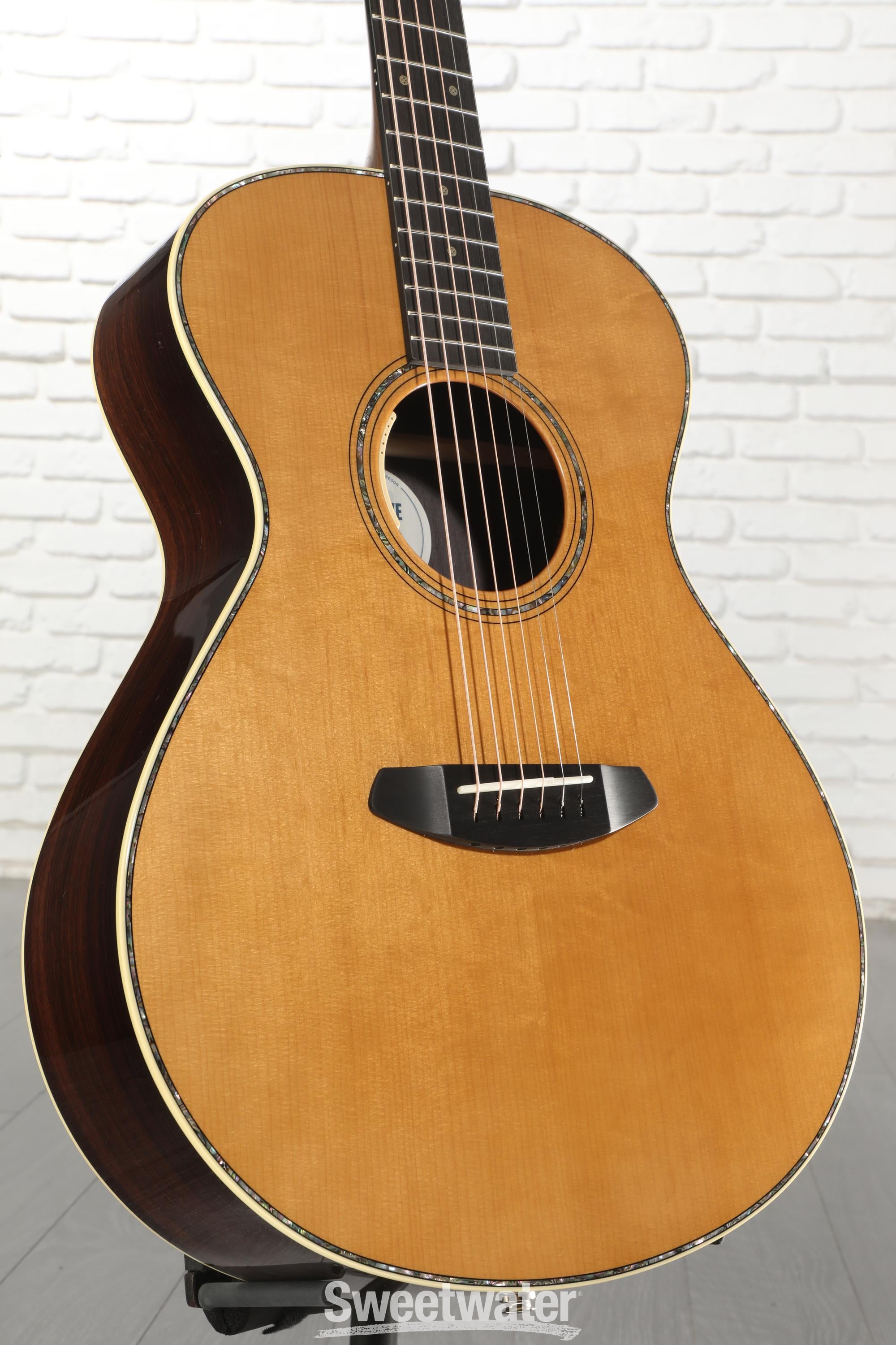 Photo of Breedlove Artisan Concert E Adirondack/Rosewood Acoustic-electric Guitar - Vintage Toner