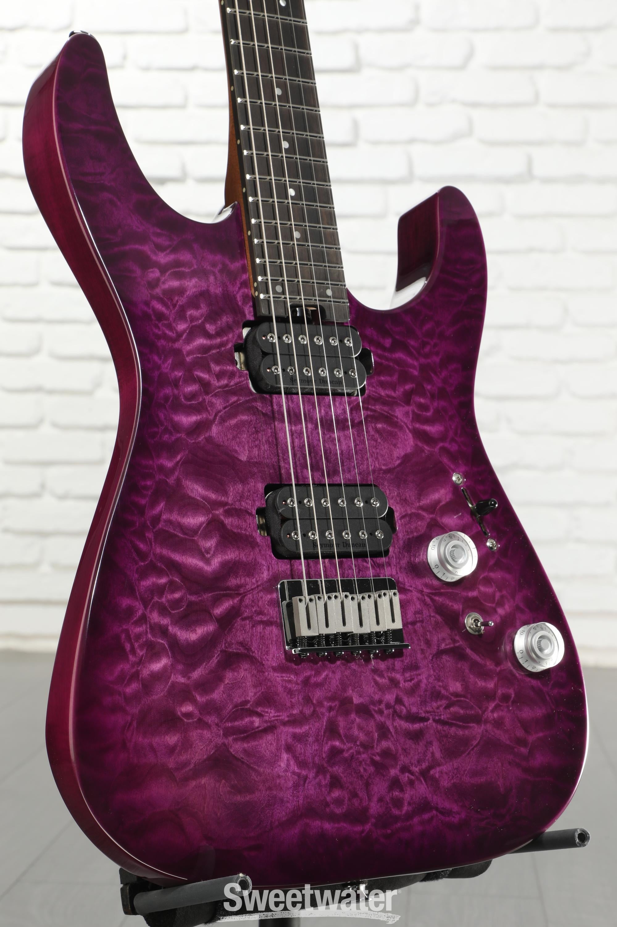 Charvel Pro-Mod Plus Dinky DK24 HT QM Electric Guitar - Violet