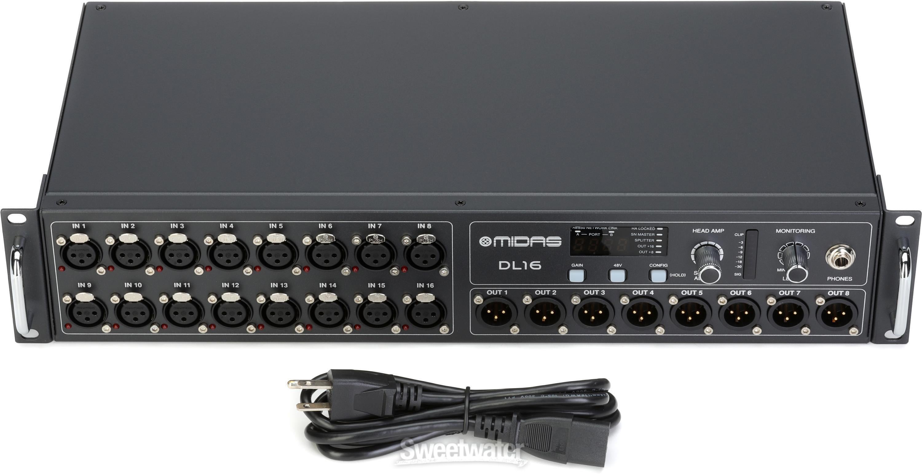 Midas DL16 16-input / 8-output Stage Box | Sweetwater