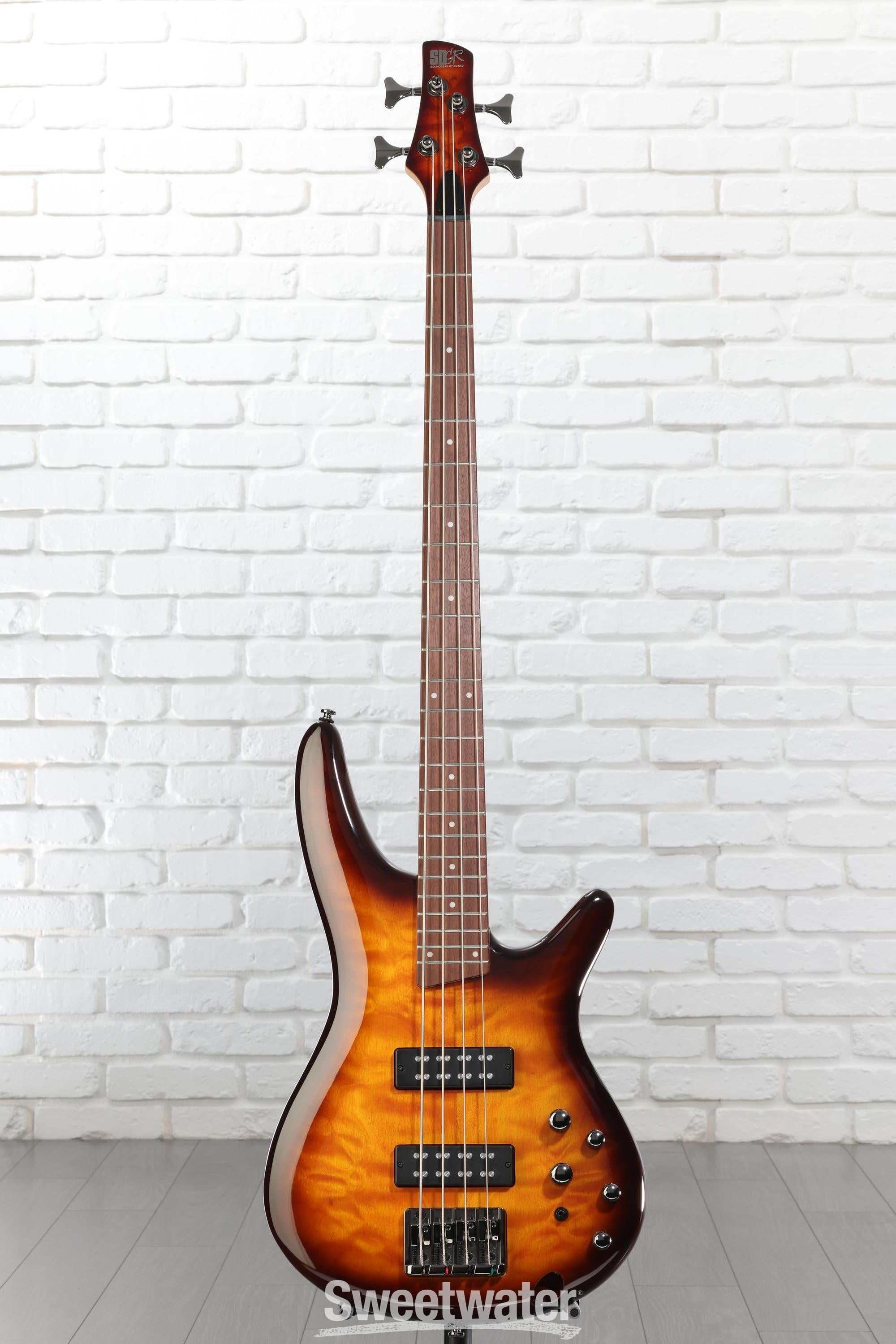Ibanez Standard SR400EQM Bass Guitar - Dragon Eye Burst | Sweetwater