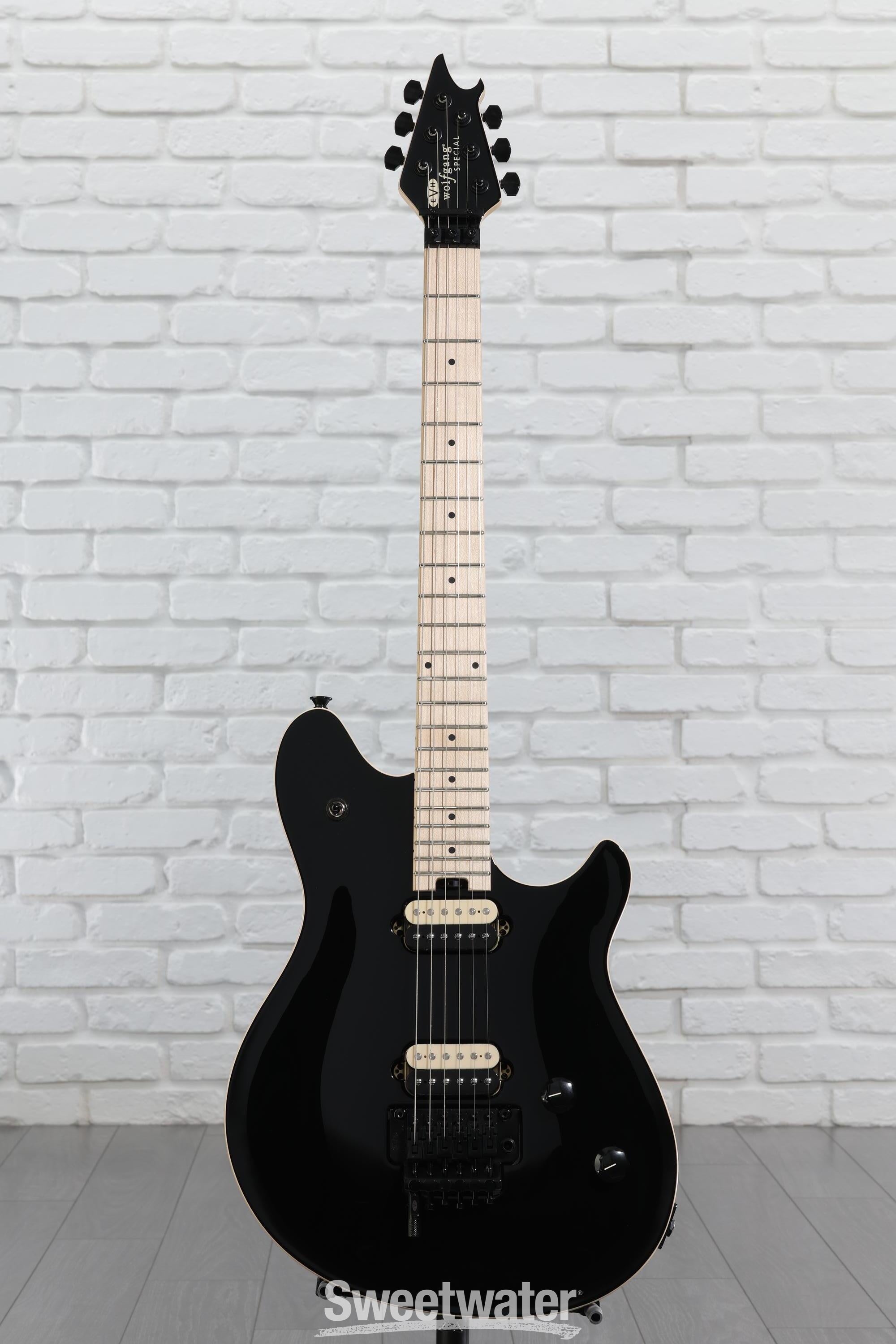 値下げしました。EVH Wolfgang Special Gloss Black EVH Wolfgang Special Electric Guitar - Gloss Black | Sweetwater