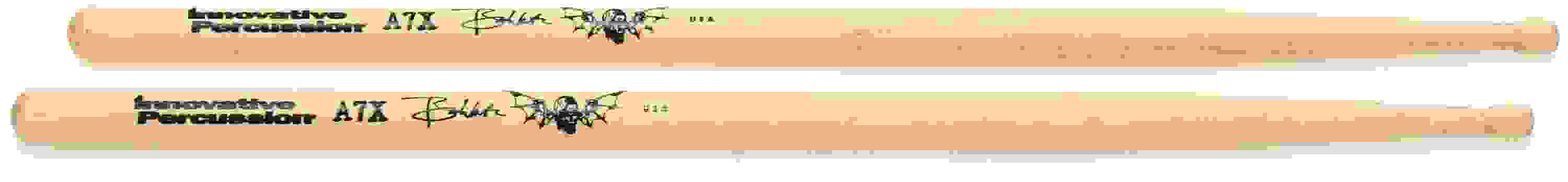 Innovative Percussion A7X Signature Series Brooks Wackerman Model Drumsticks - Hickory - Barrel Bead