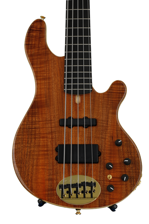 Lakland 55-94 Deluxe, Exotic Top - Koa with Ebony Fingerboard