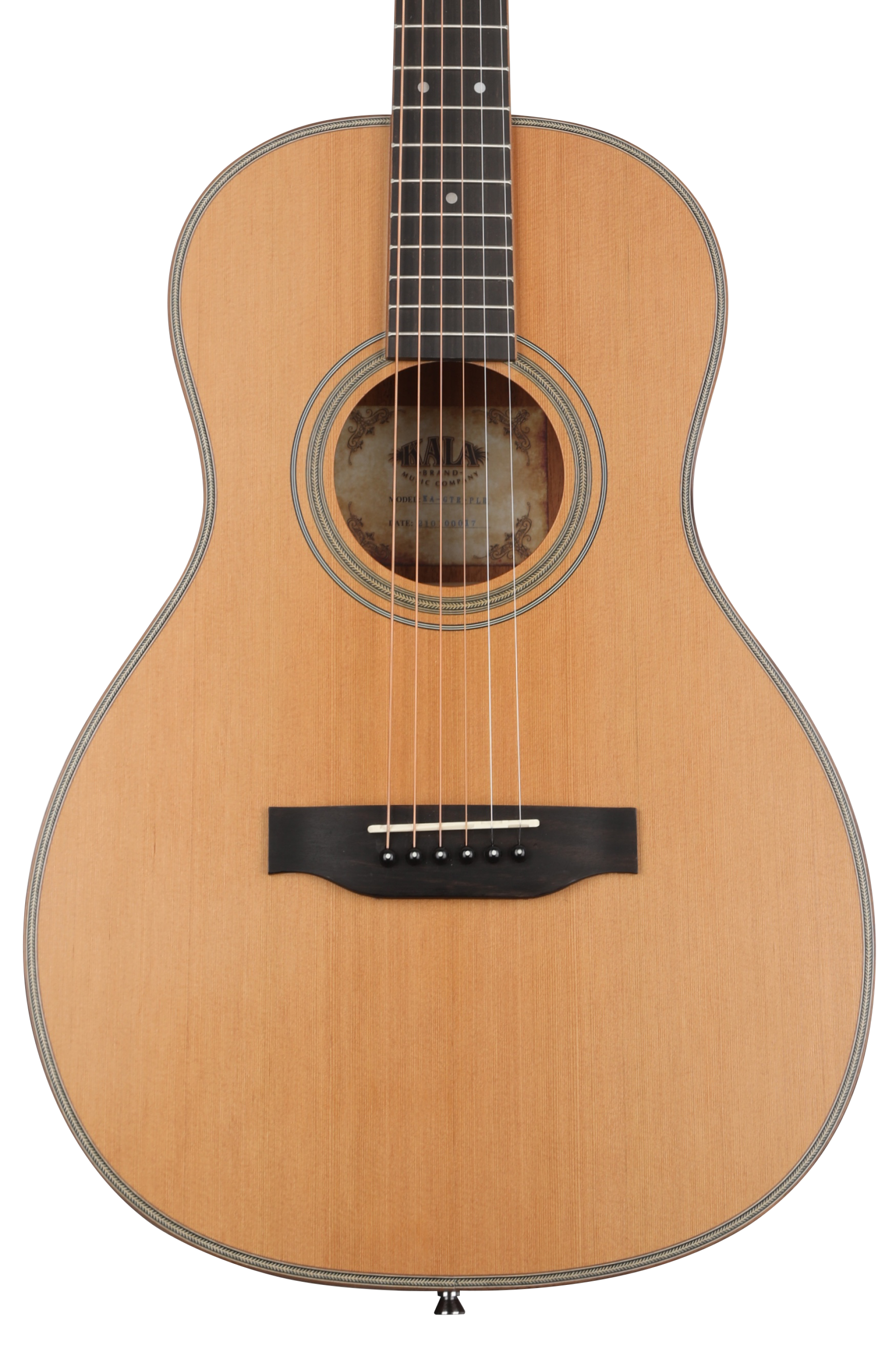 Kala Solid Cedar Top Parlor Guitar - Natural | Sweetwater