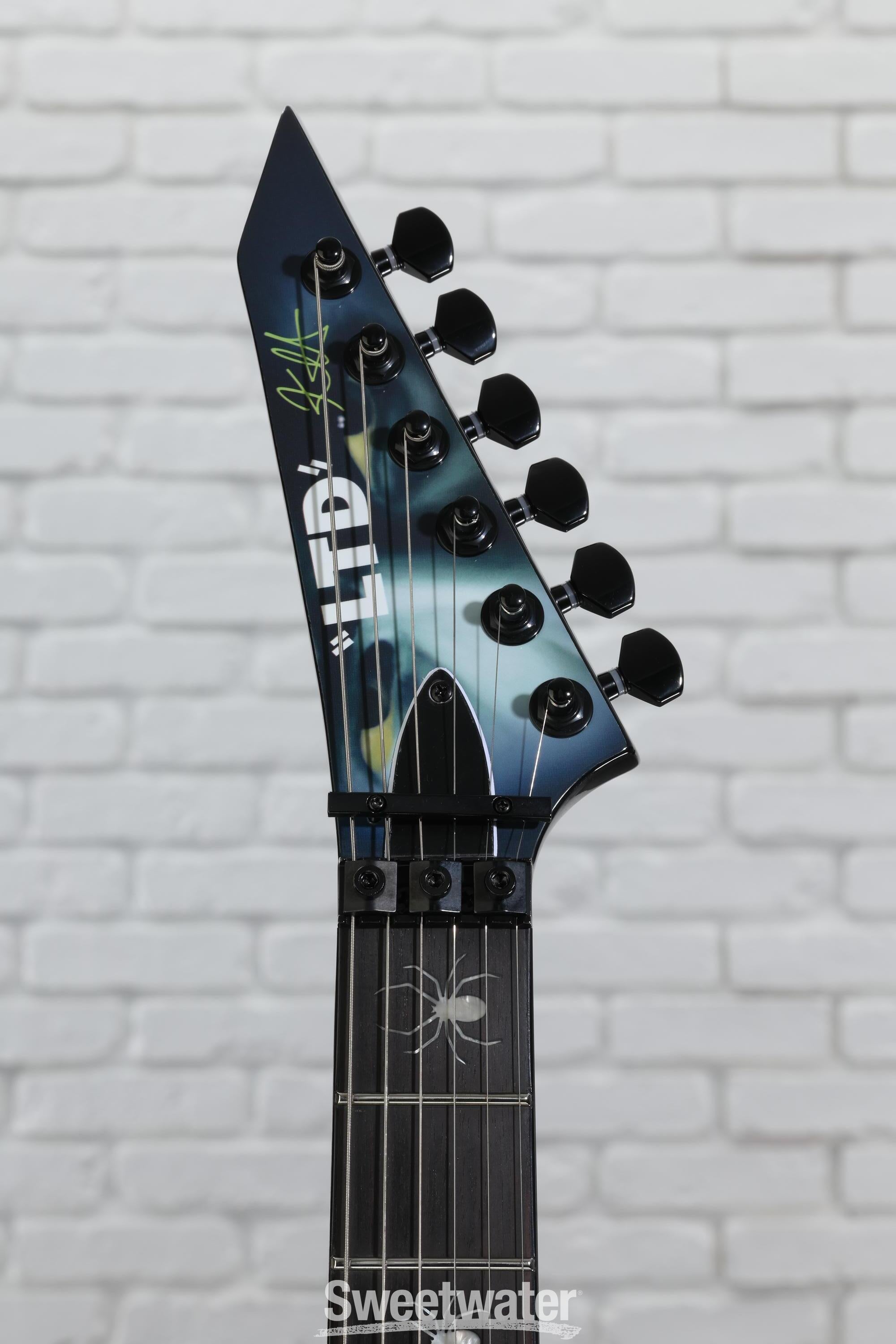 ギター ESP. Electric Guitar ESP LTD Kirk Hammett Signature KH-WZ White Zombie Electric