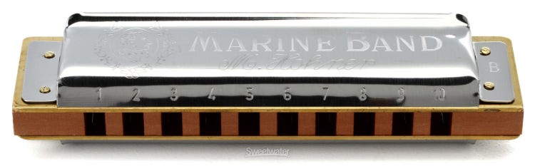  Hohner 1896BX Marine Band Harmonica, Key of C : Musical  Instruments