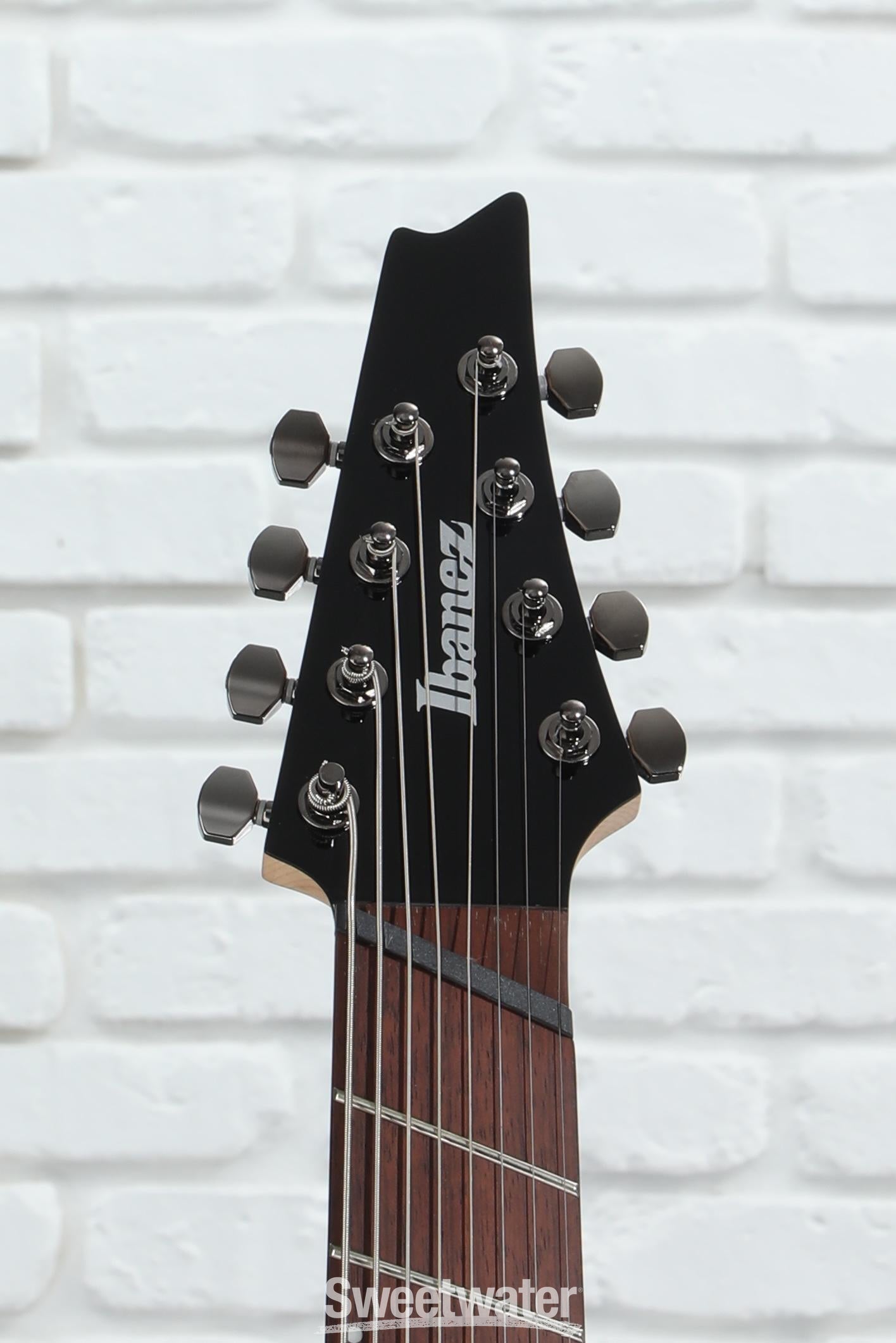 Ibanez rgms8/bk 8弦ギター Ibanez RGMS8 Black 8-String Electric Guitar | Full Compass