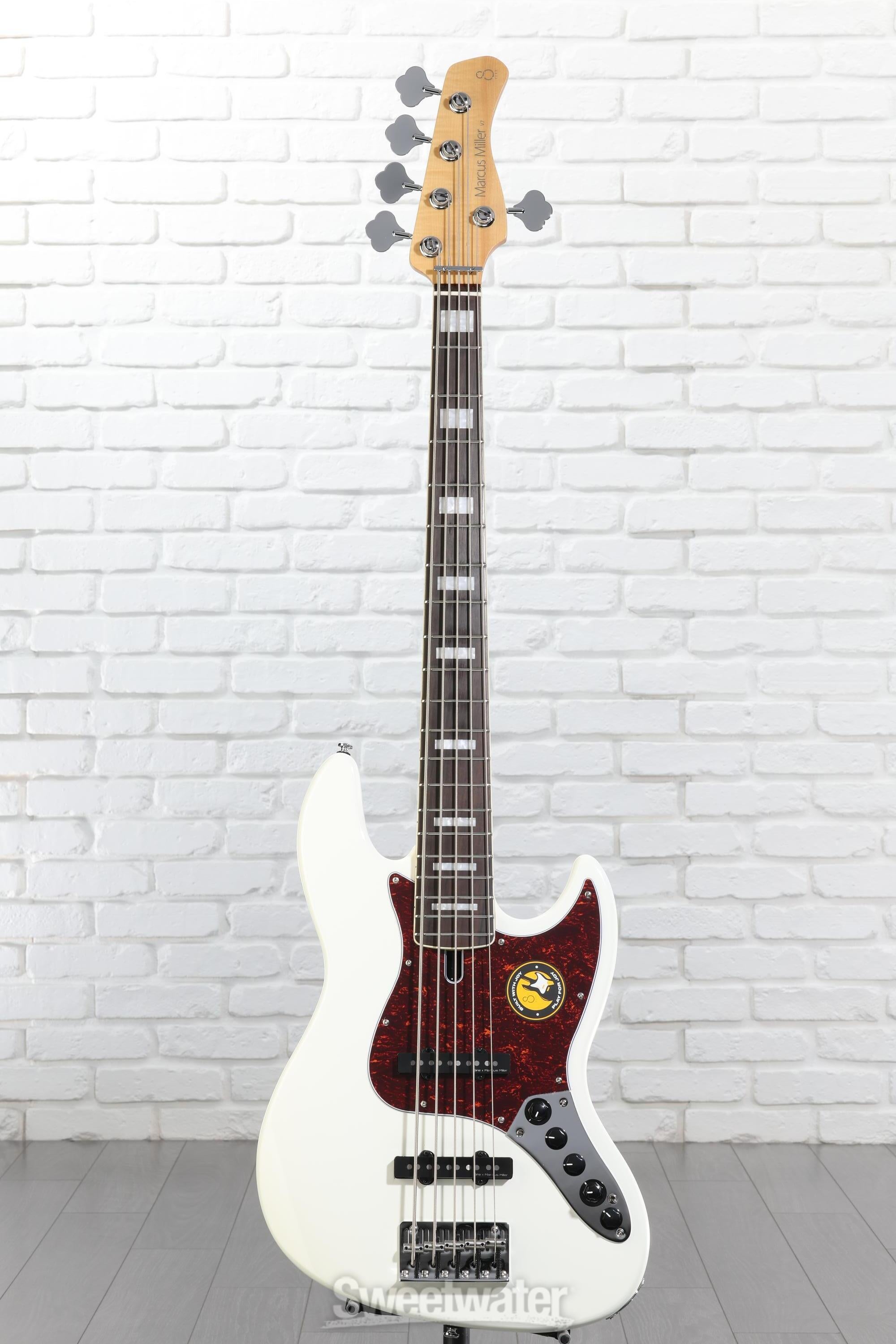 Sire V7 5弦 1st Gen（アルダー、アンティークホワイト） Sire Marcus Miller V7 Alder 5-string Bass Guitar - Antique