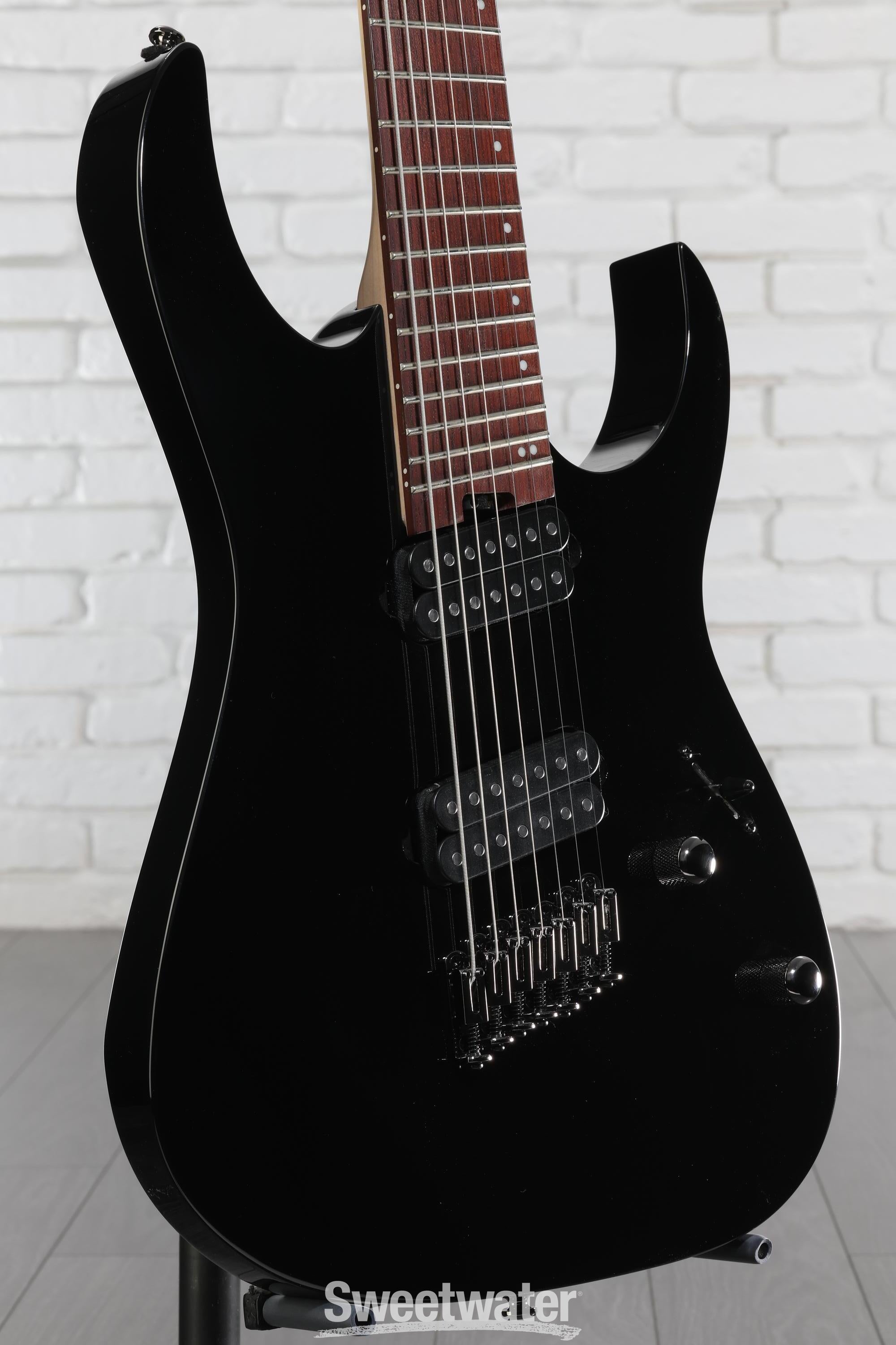 Ibanez RGMS7 7-string Electric Guitar - Black | Sweetwater