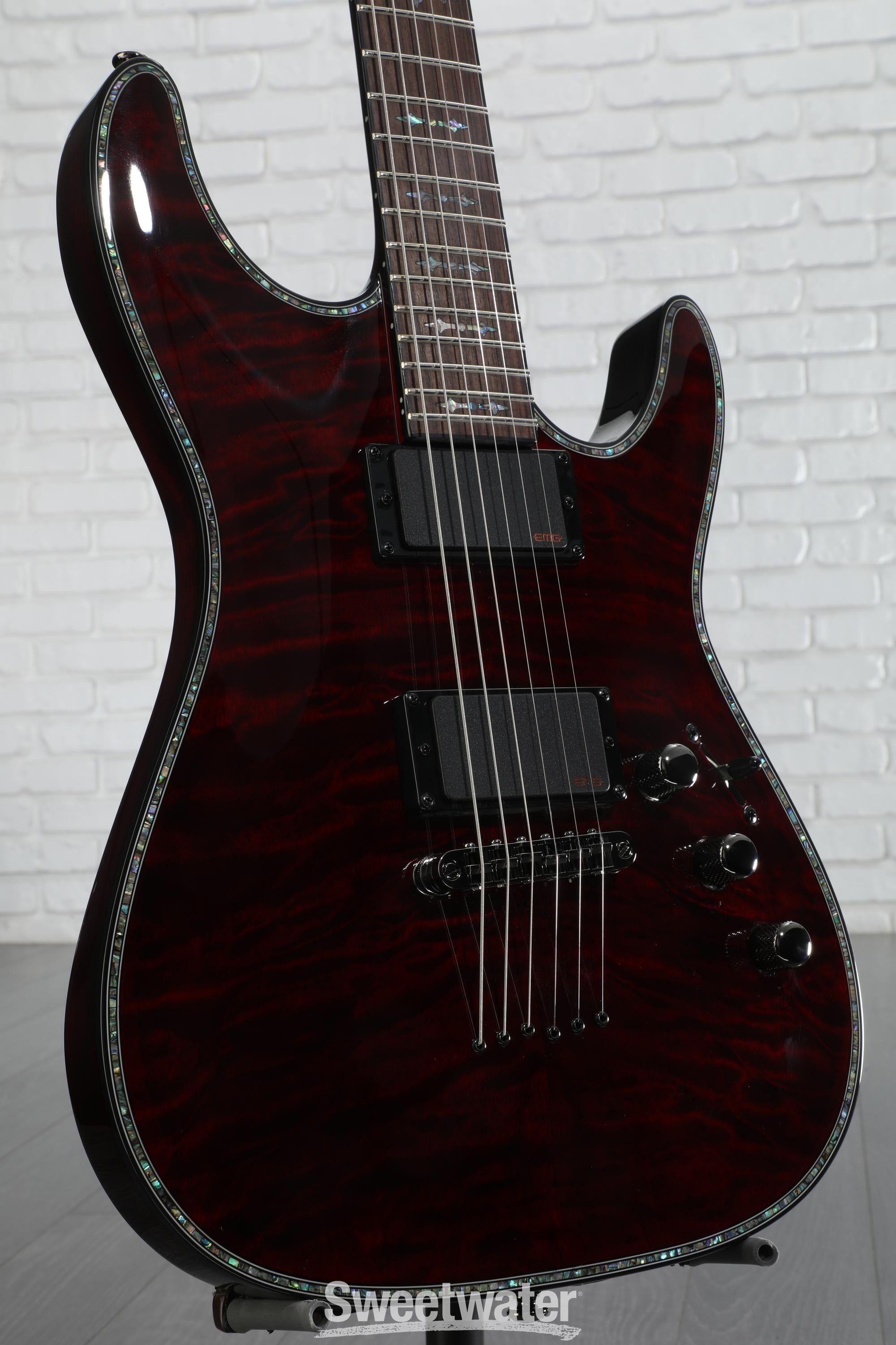 Schecter Hellraiser C-1 Electric Guitar - Black Cherry