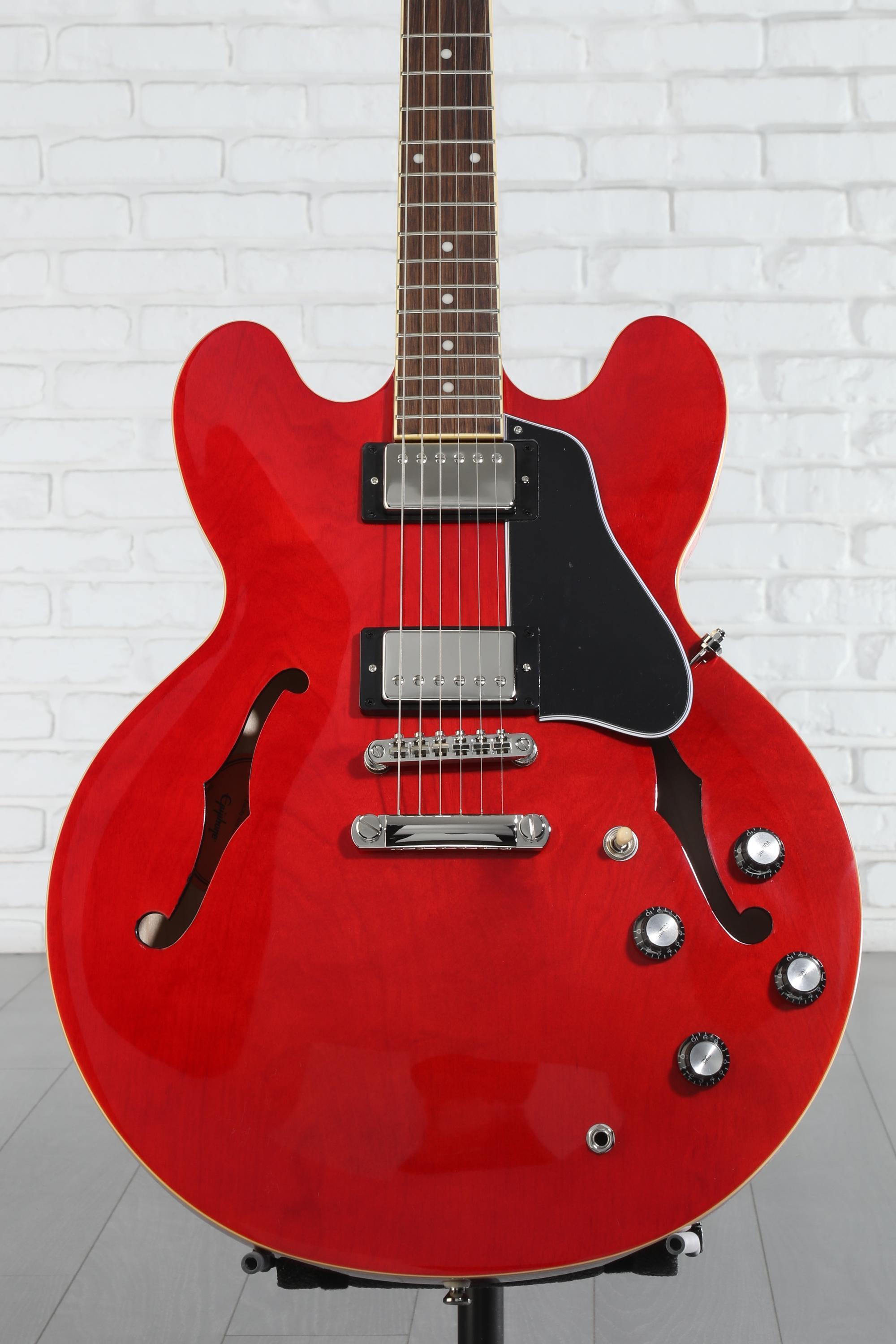 EPIPHONE ES-335 CHERRY｜エピフォン Amazon.com: Epiphone ES335 Semi Hollowbody, Cherry : Musical